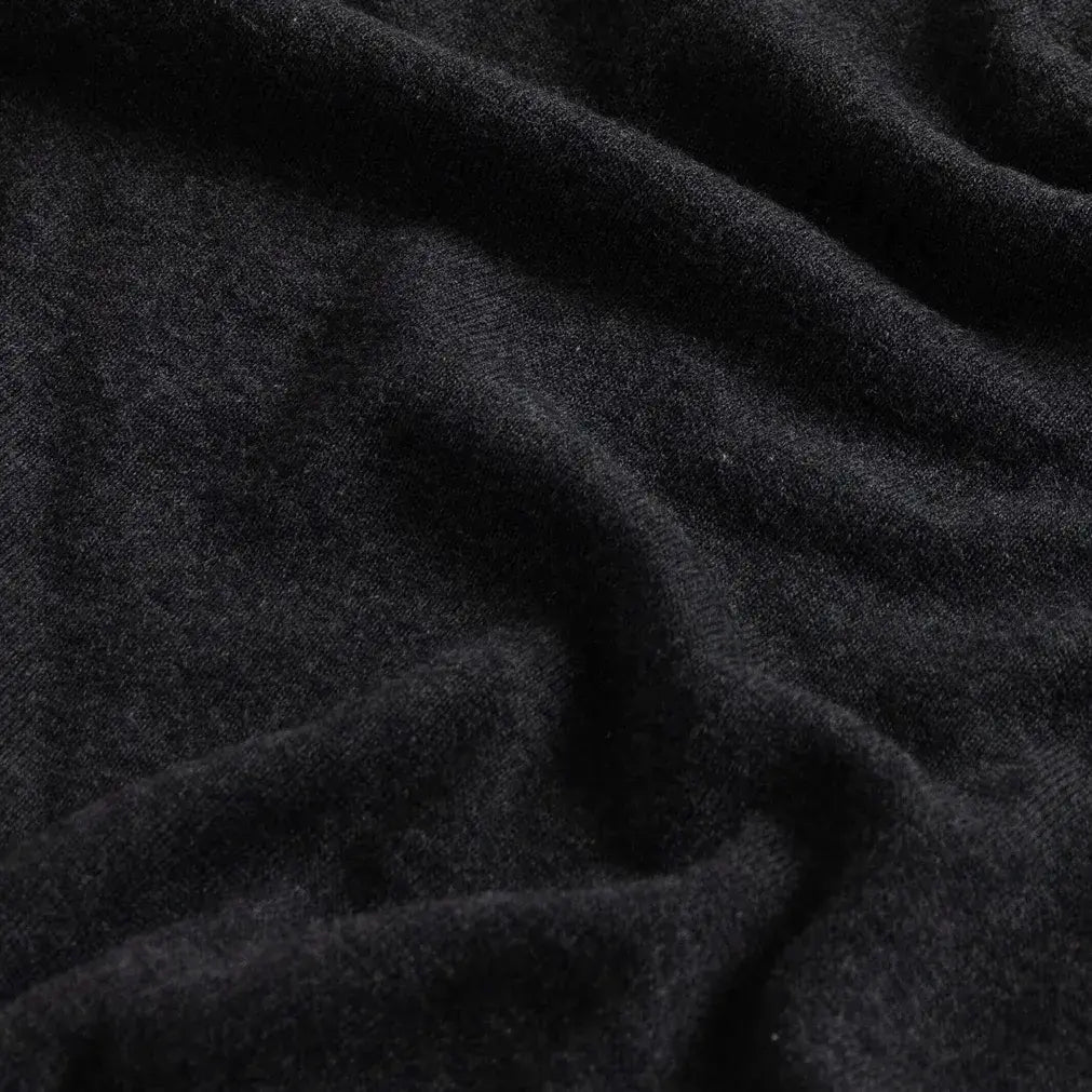 Charcoal Heather Easterley Pullover Sweater – Fabric Detail | Ledbury