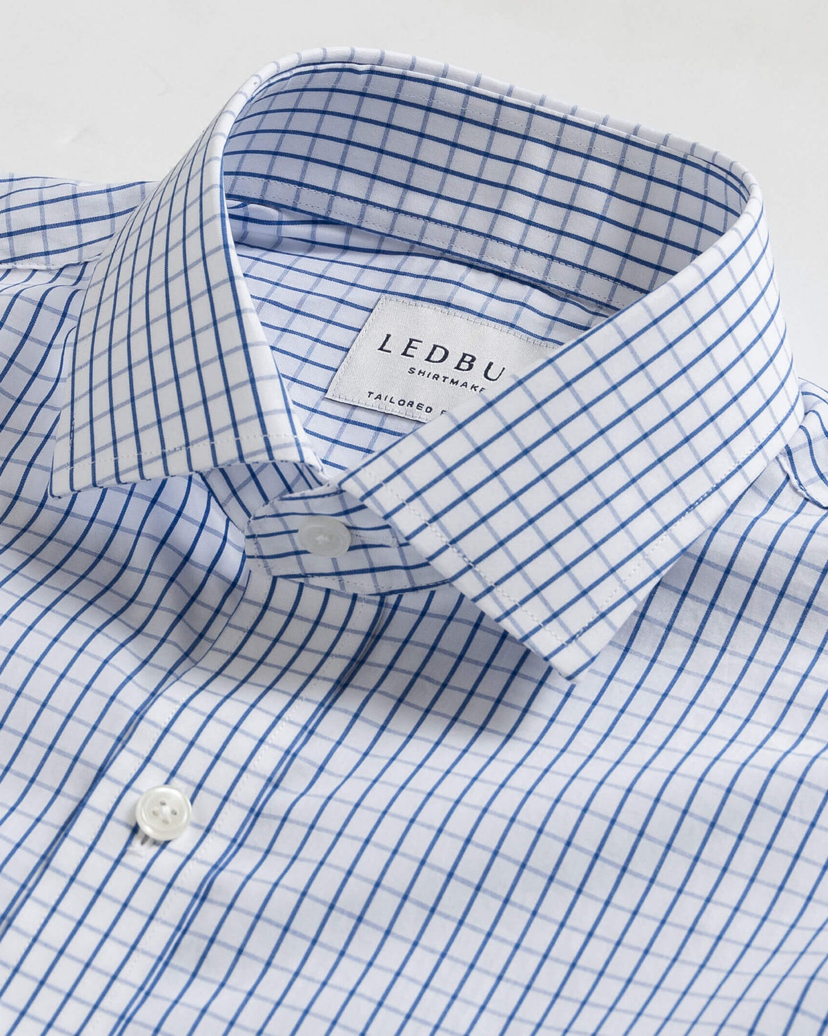 The Blue Leonard Check Dress Shirt Dress Shirt- Ledbury