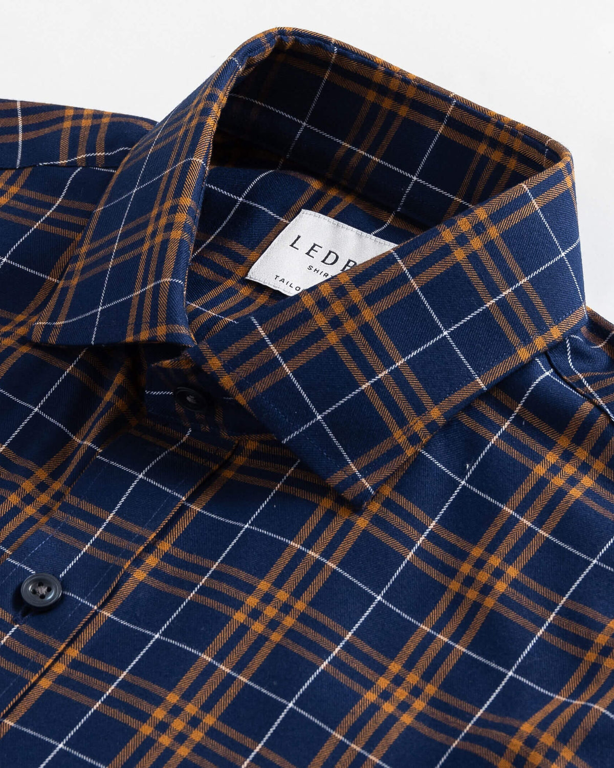 The Copper Eldridge Plaid Custom Shirt Custom Casual Shirt- Ledbury