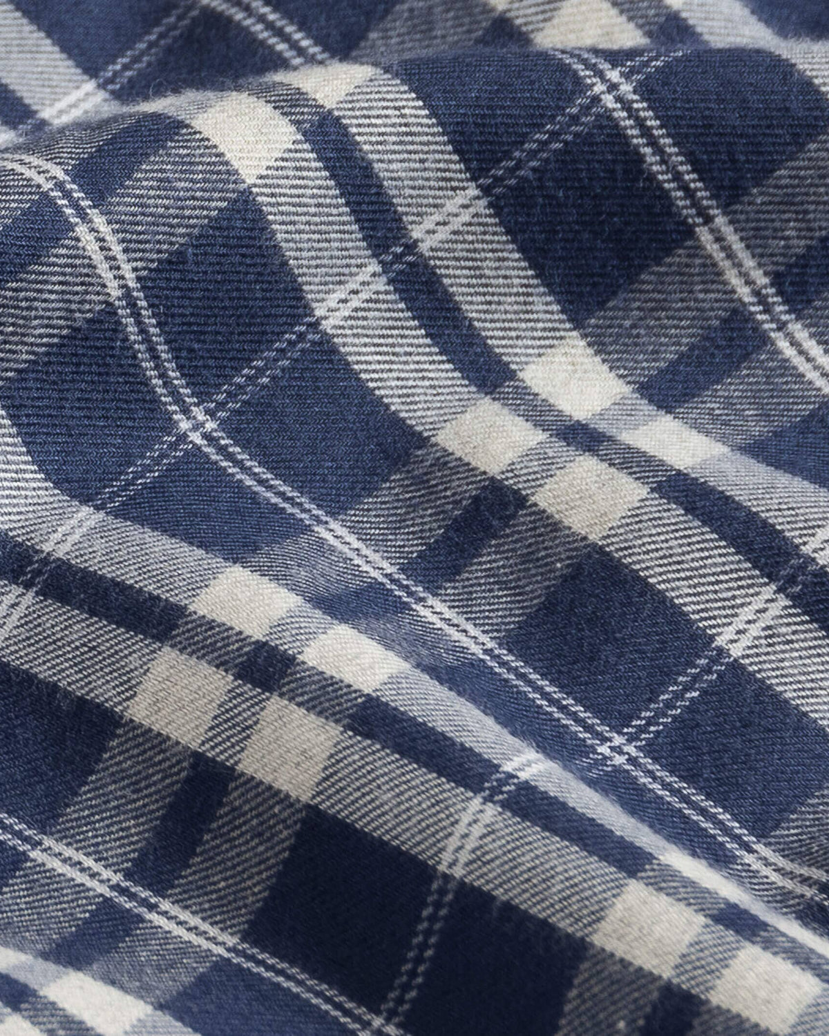 The Navy Hartford Stretch Plaid Casual Shirt Casual Shirt- Ledbury