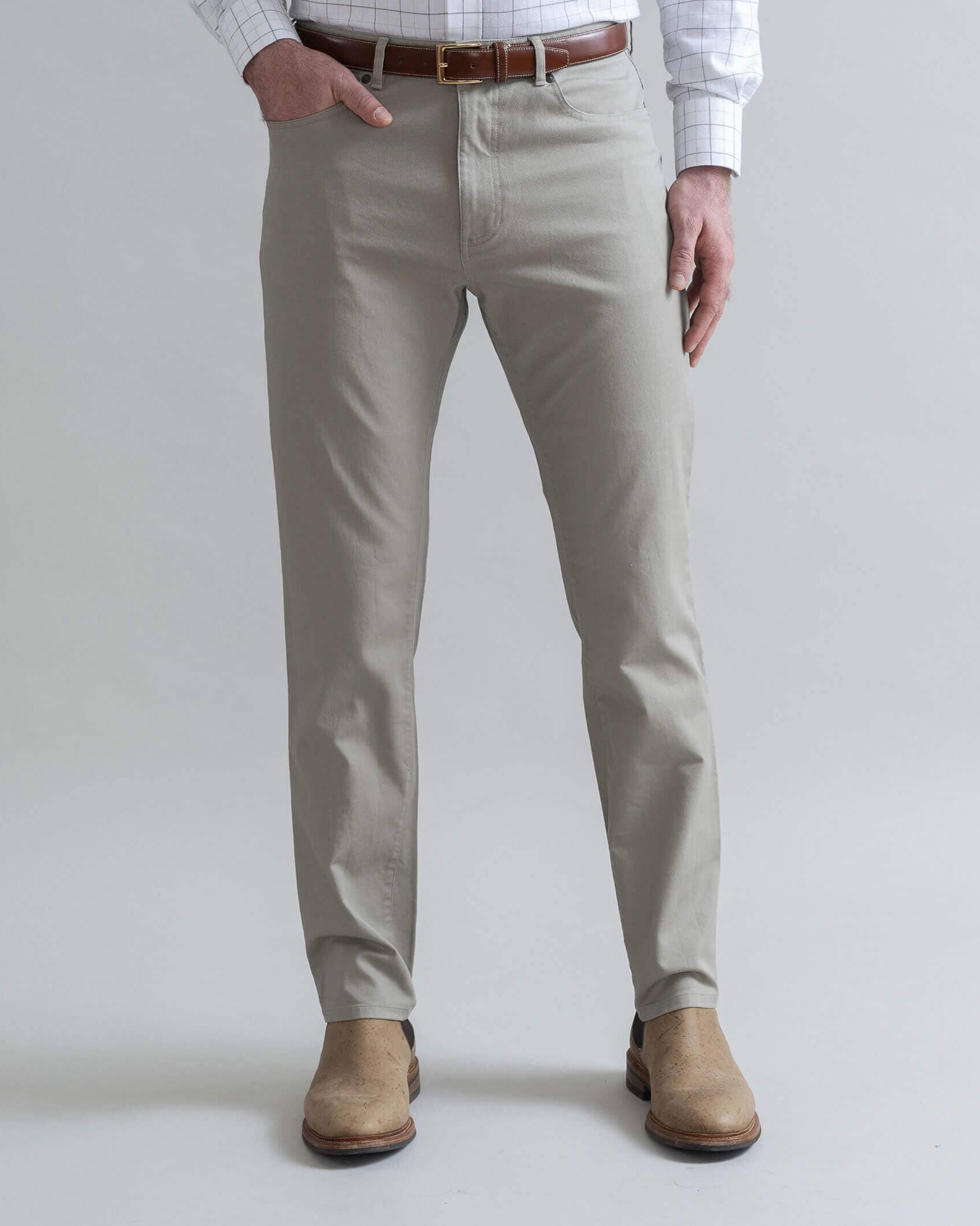 The Cement Stretch Canvas Franklin 5 Pocket Custom Pant Custom Pant- Ledbury