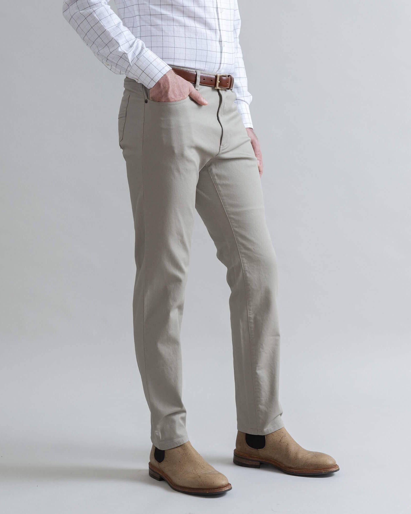 The Cement Stretch Canvas Franklin 5 Pocket Custom Pant Custom Pant- Ledbury