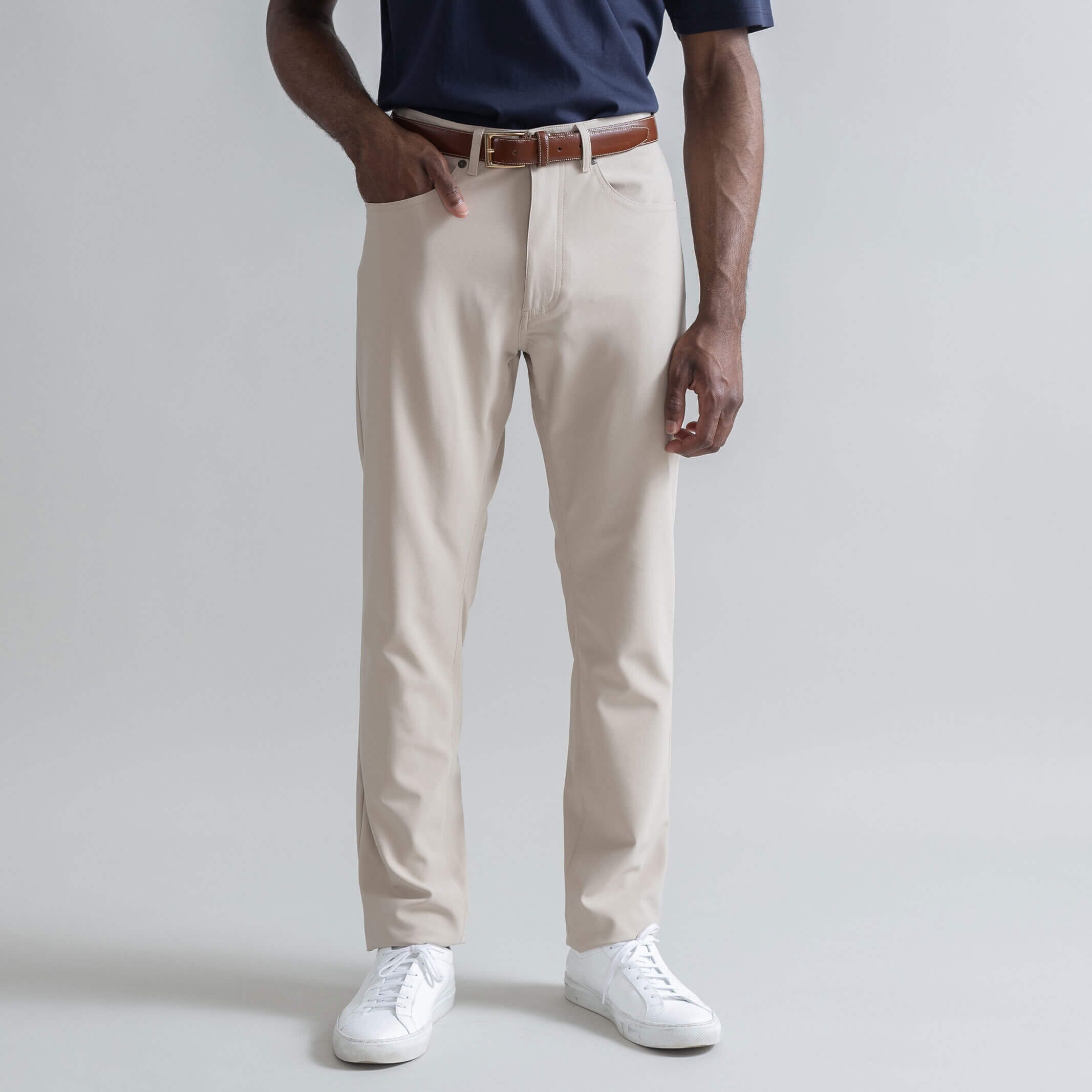 The Tan Performance Stretch Franklin 5 Pocket Custom Pant Custom Pant- Ledbury
