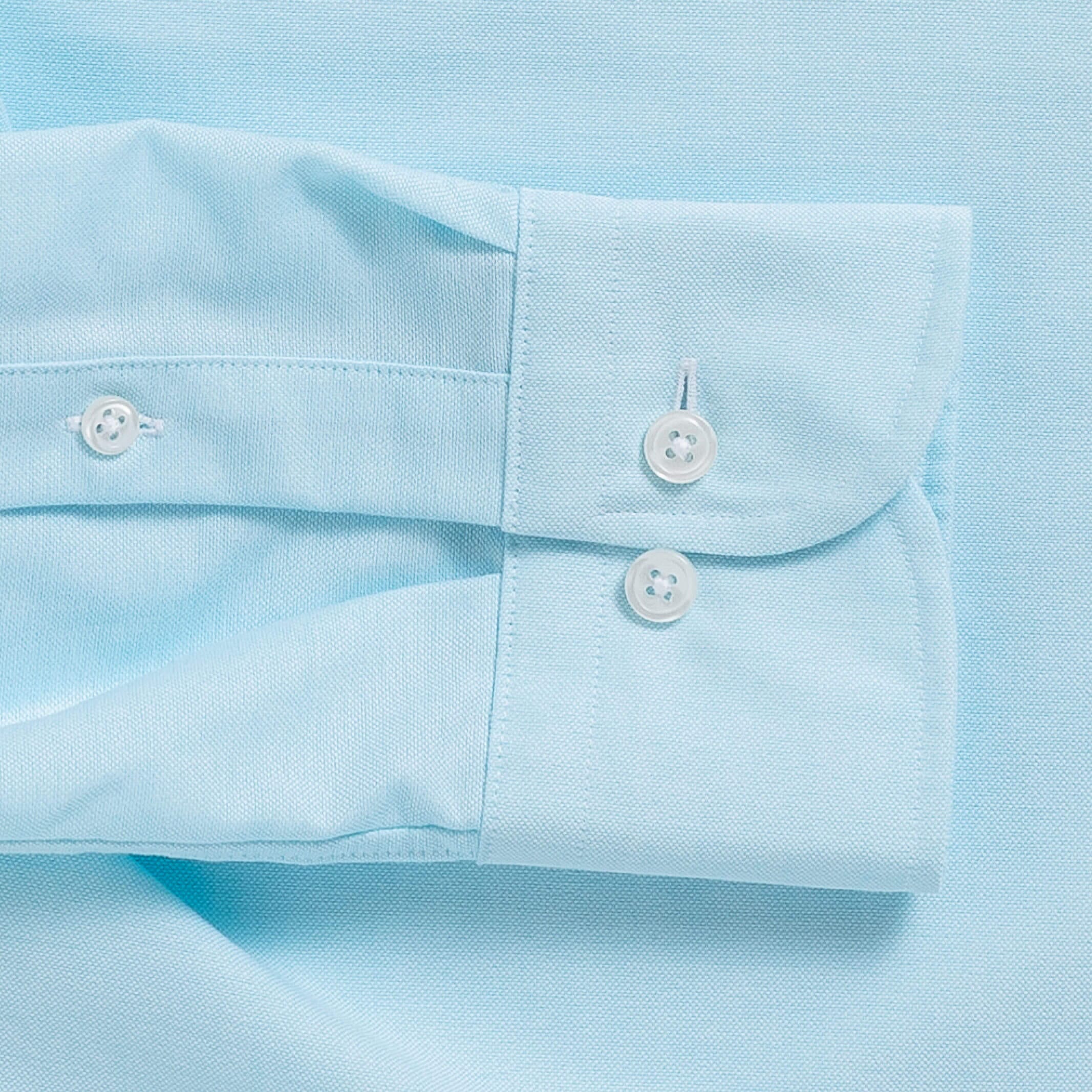 The Pool Blue Mayfield Oxford Custom Shirt Custom Dress Shirt- Ledbury