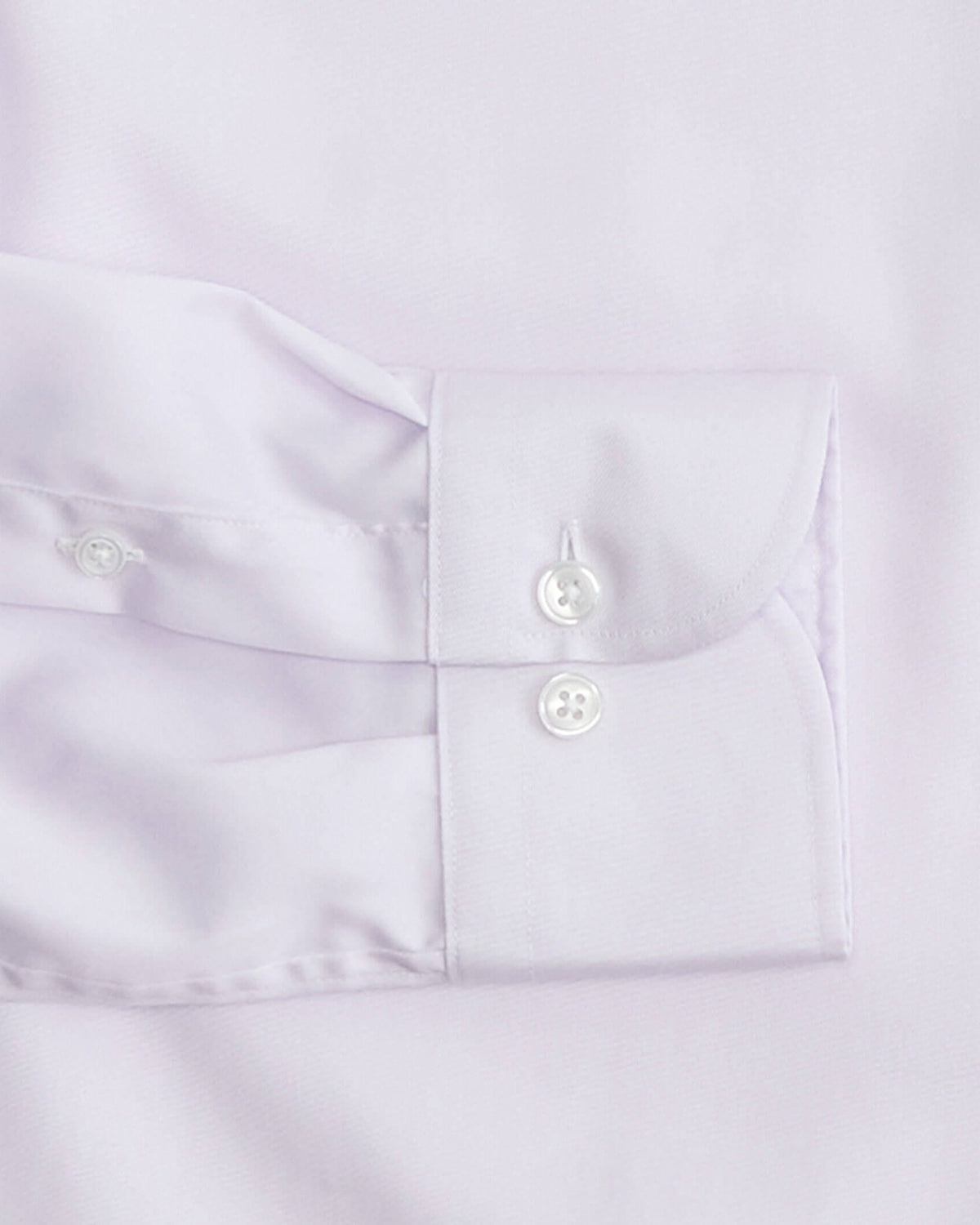 Lavender shirt sleeve and cuff detail - lightweight fine twill dress shirt