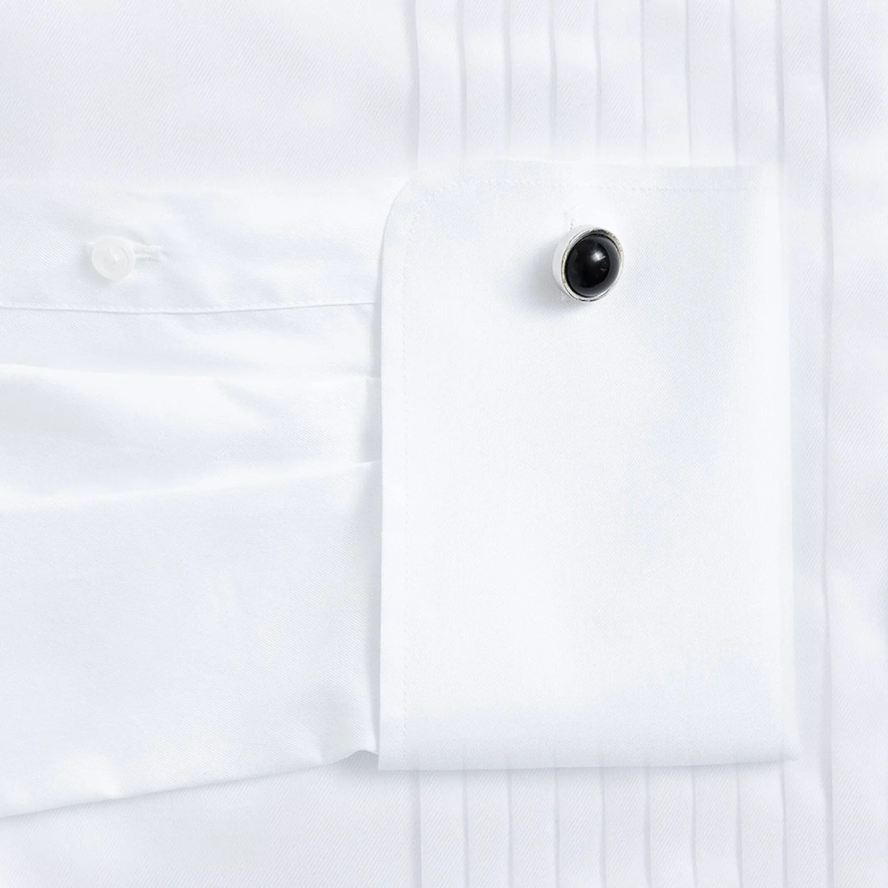 White tuxedo shirt sleeve and cuff - French cuff non-iron formal shirt