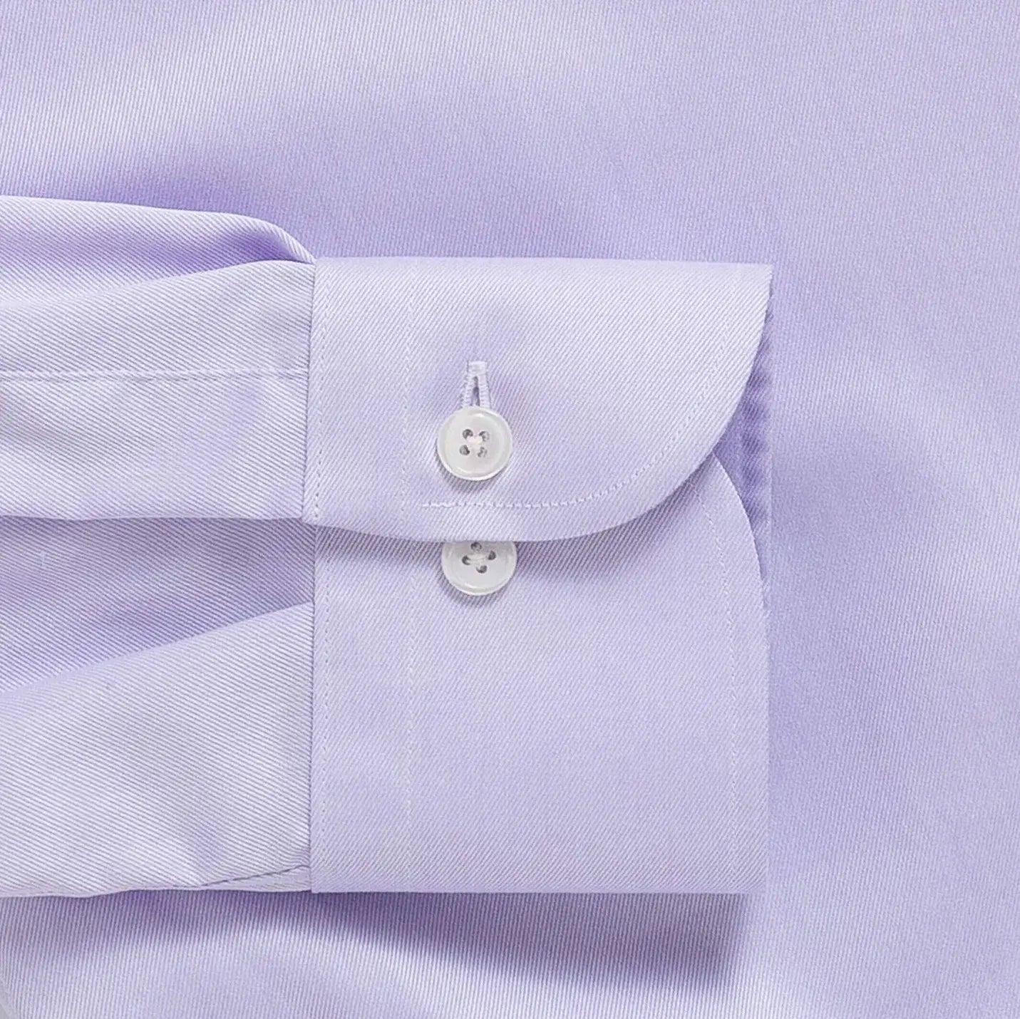 Lavender shirt sleeve and cuff detail - non-iron custom dress shirt