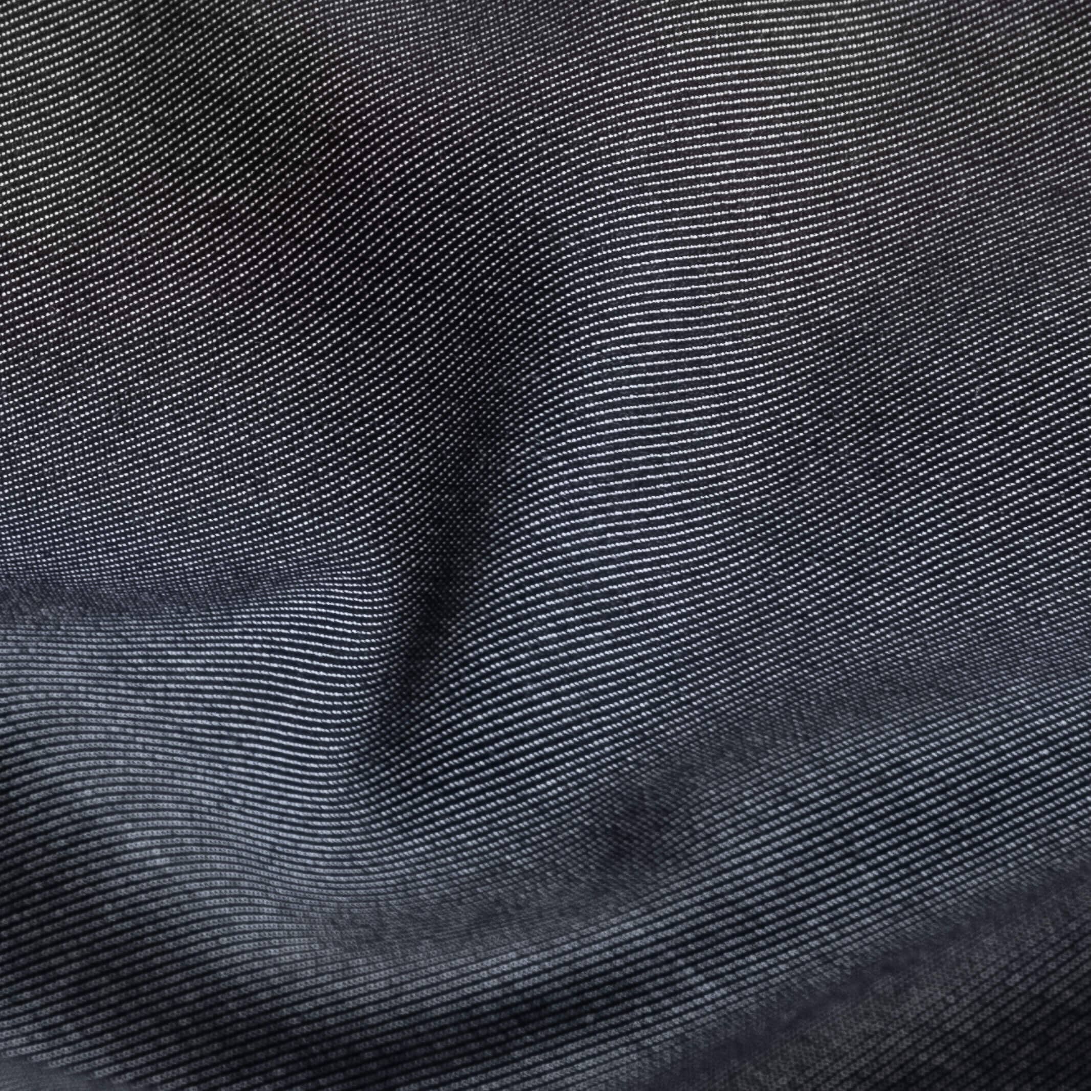 Non-iron fine twill fabric in charcoal - wrinkle-resistant cotton texture