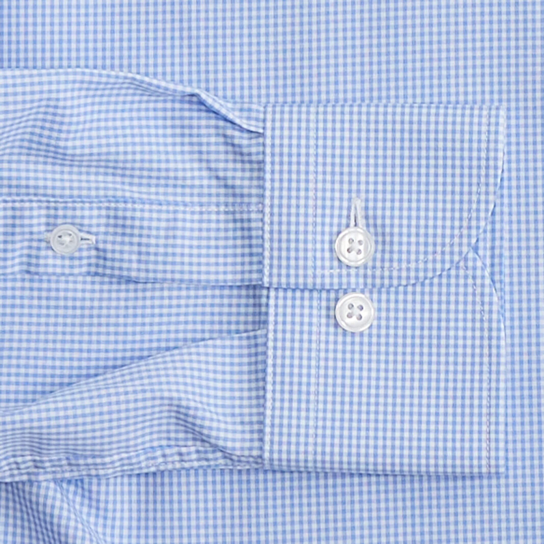 Non-iron dress shirt sleeve construction - wrinkle-resistant 100s 2ply cotton
