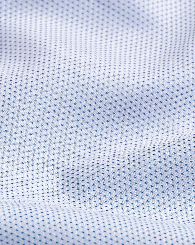 The Light Blue Albright Dot Custom Shirt Custom Dress Shirt- Ledbury