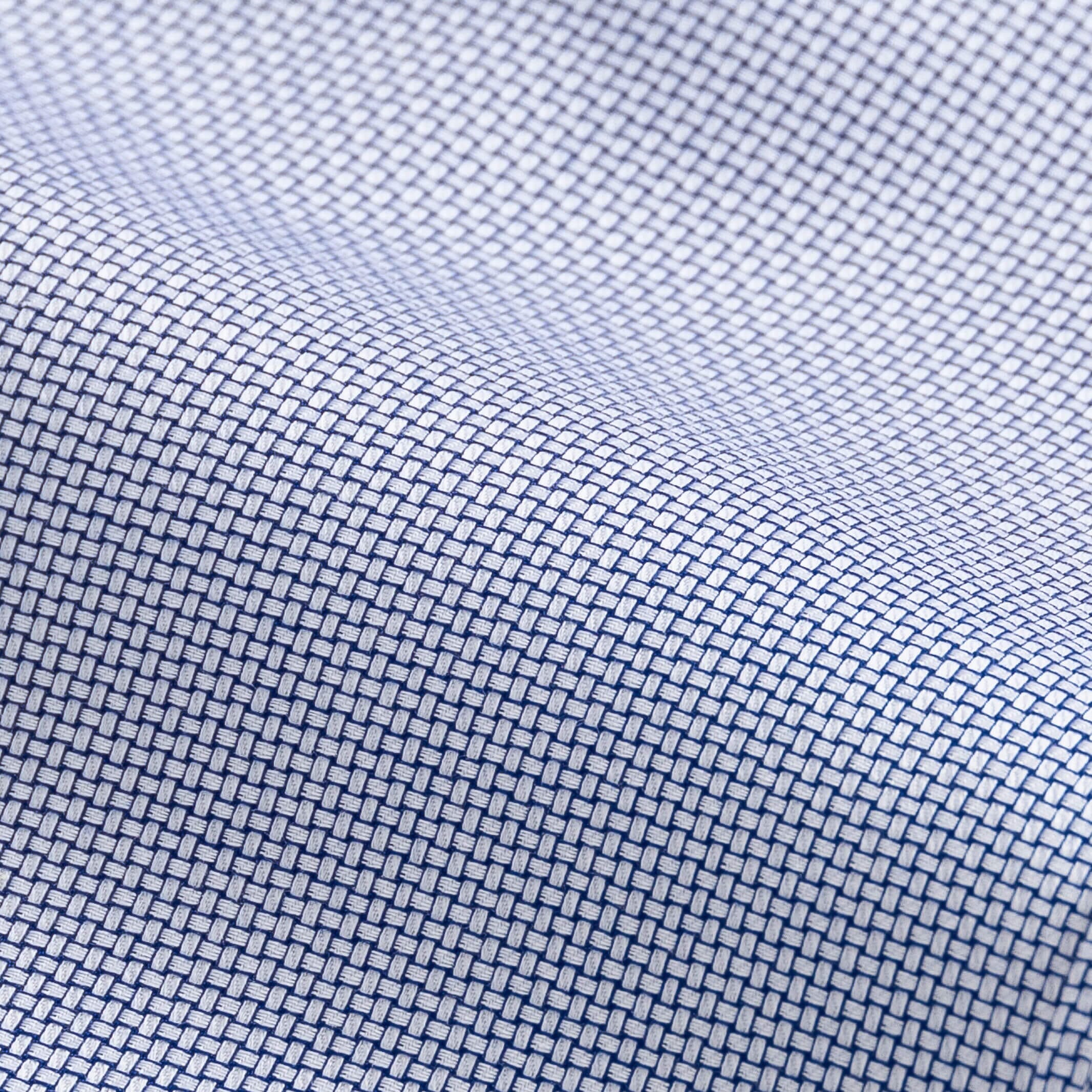 The Blue Alston Non Iron Dobby Custom Shirt Custom Dress Shirt- Ledbury