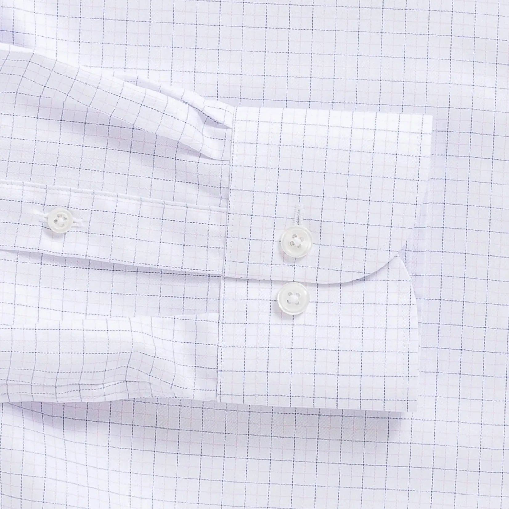 Pink Singer check dress shirt button and cuff detail