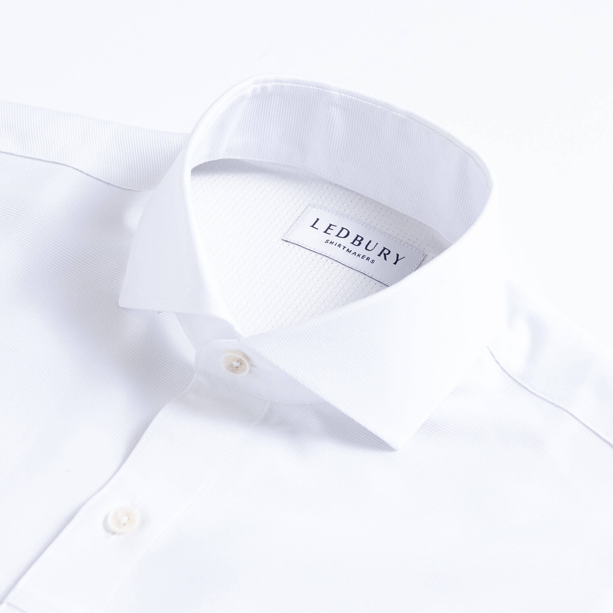 White Tulu fishing shirt collar detail