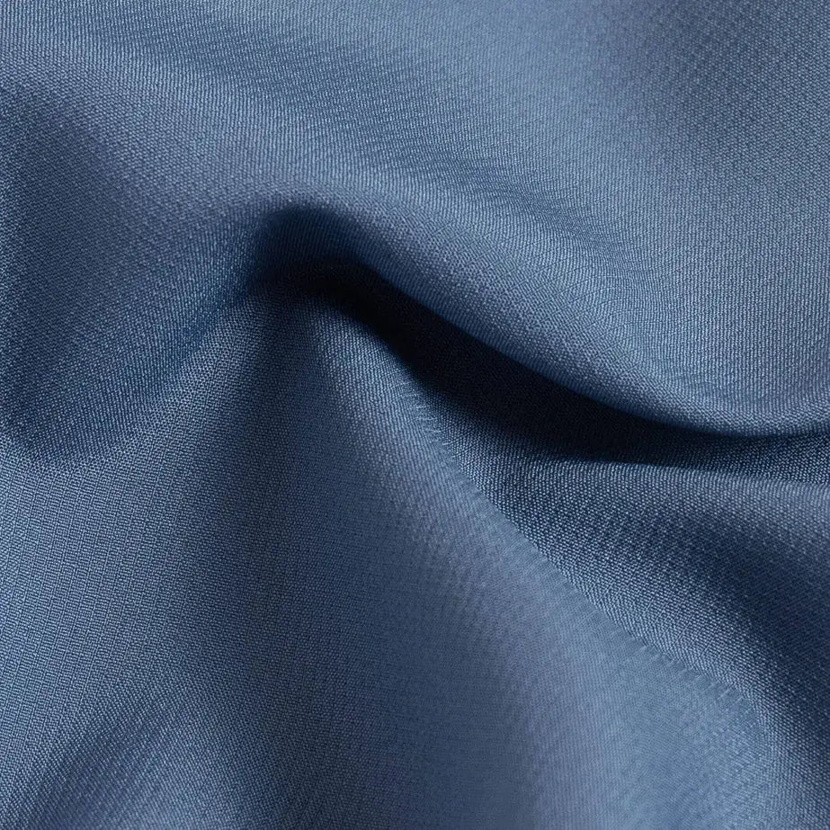 Blue Tulu fishing shirt fabric detail view - Ledbury performance shirt construction