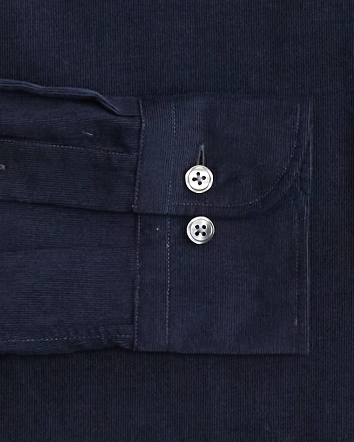 The Dark Navy Crockett Corduroy Custom Shirt Custom Casual Shirt- Ledbury
