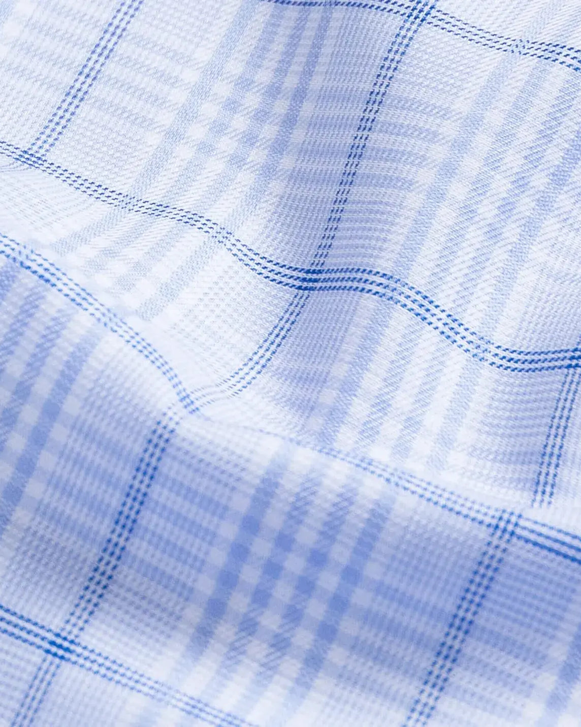 Powder blue fabric close-up - Ledbury Bateman Comfort Stretch 100% cotton weave