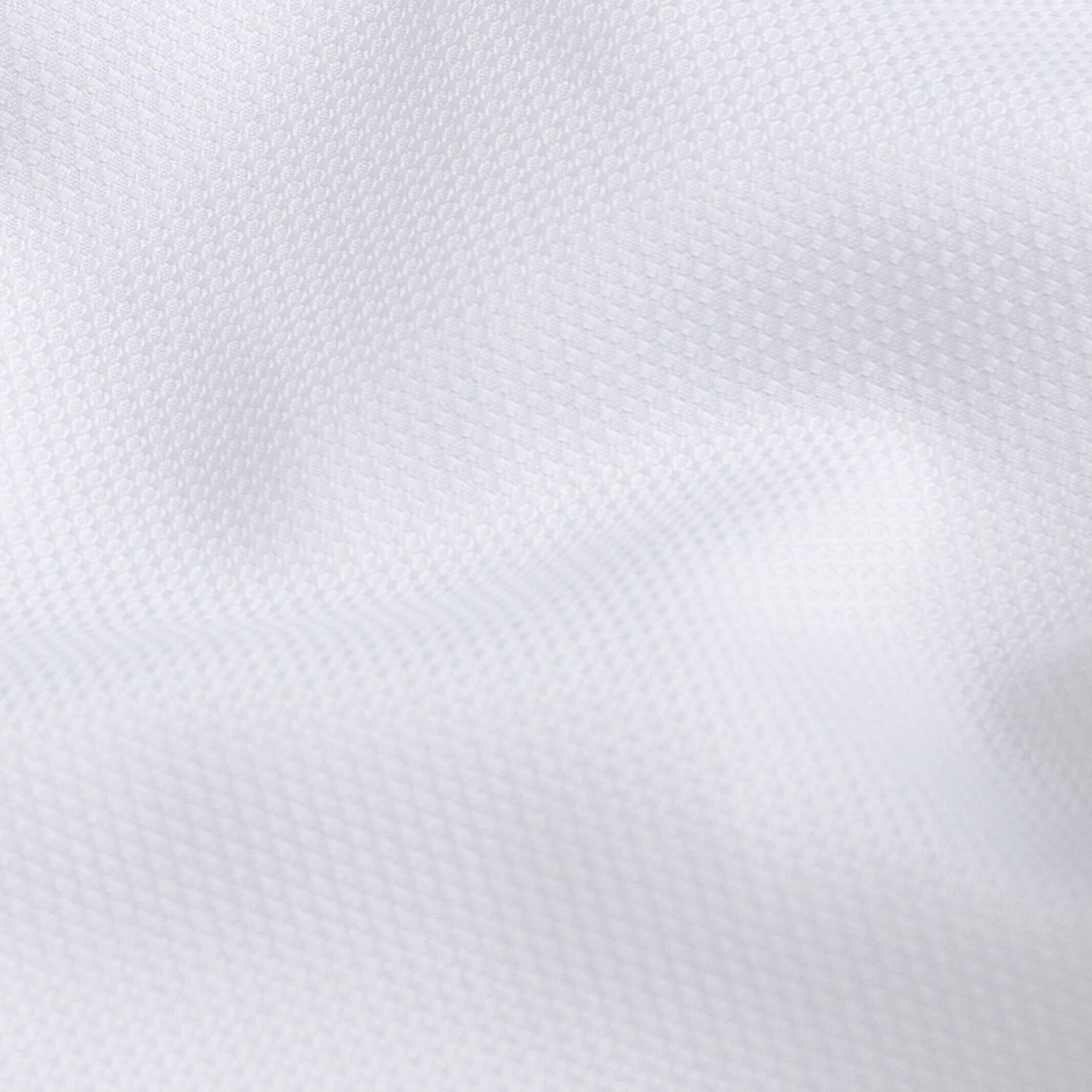 The White Elden Dobby Non Iron Covered Placket Custom Tuxedo Shirt Custom Dress Shirt- Ledbury
