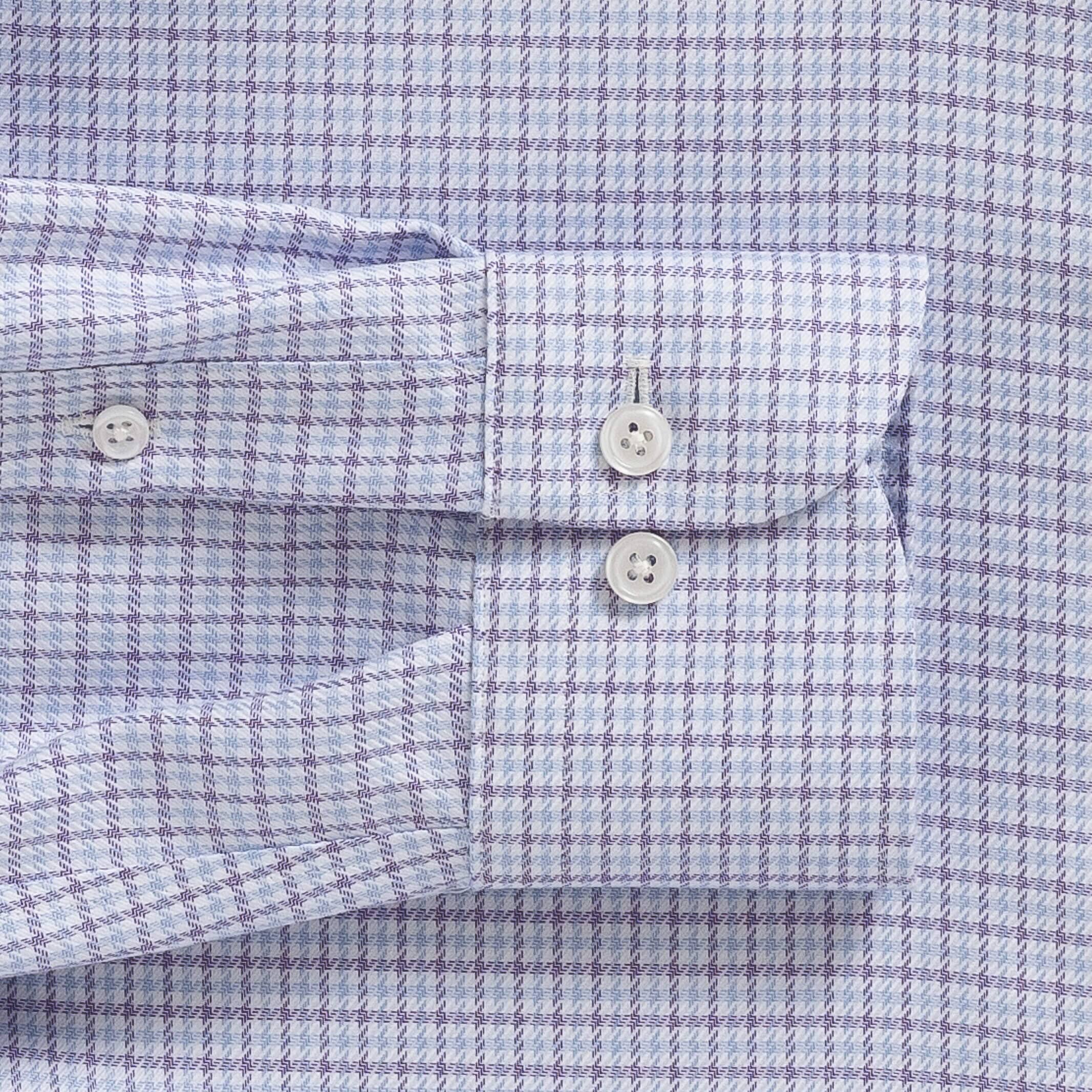 The Purple Carrington Non Iron Twill Custom Shirt Custom Dress Shirt- Ledbury