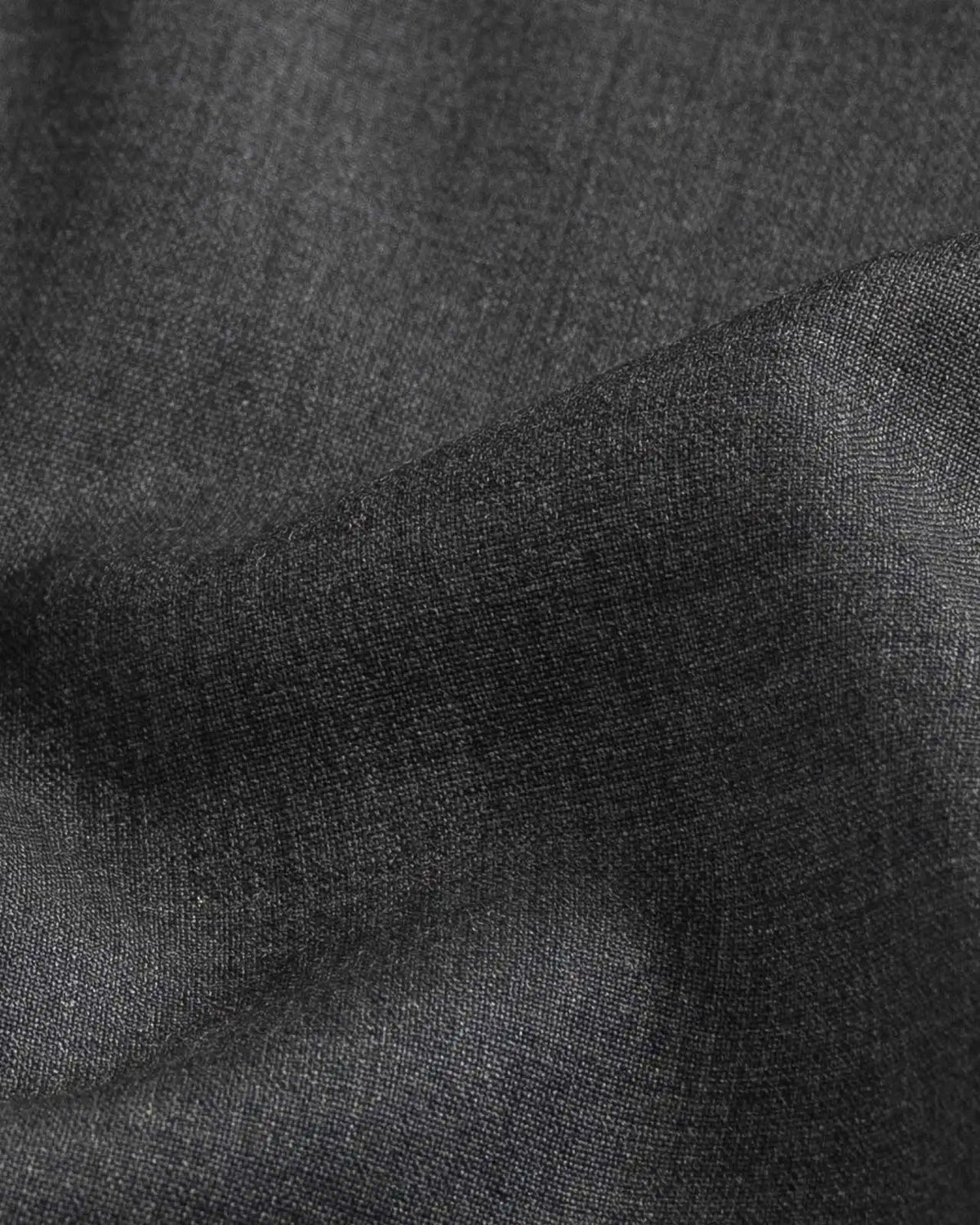 Charcoal Merino wool fabric close-up - Ledbury Reda stretch with ultra-soft texture