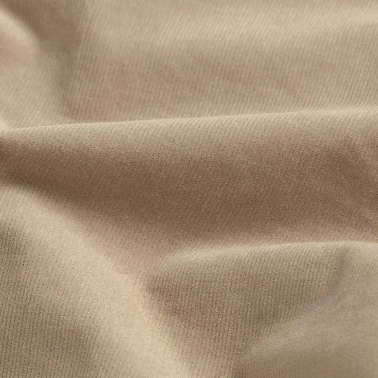 Foxcroft Corduroy fabric swatch - 100% cotton midweight micro cord with stretch in tan