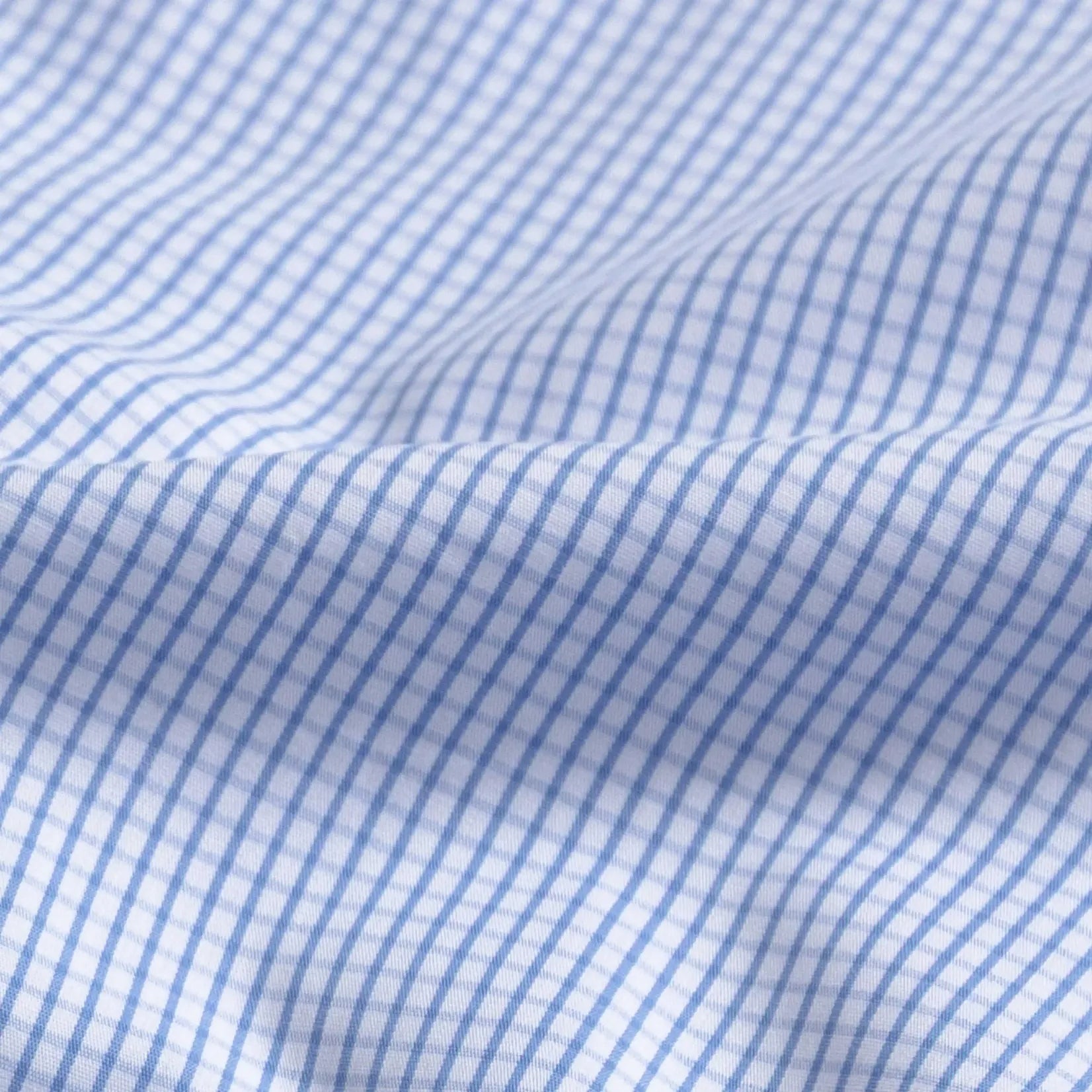 The Blue Ellair Micro Check Custom Shirt Custom Dress Shirt- Ledbury