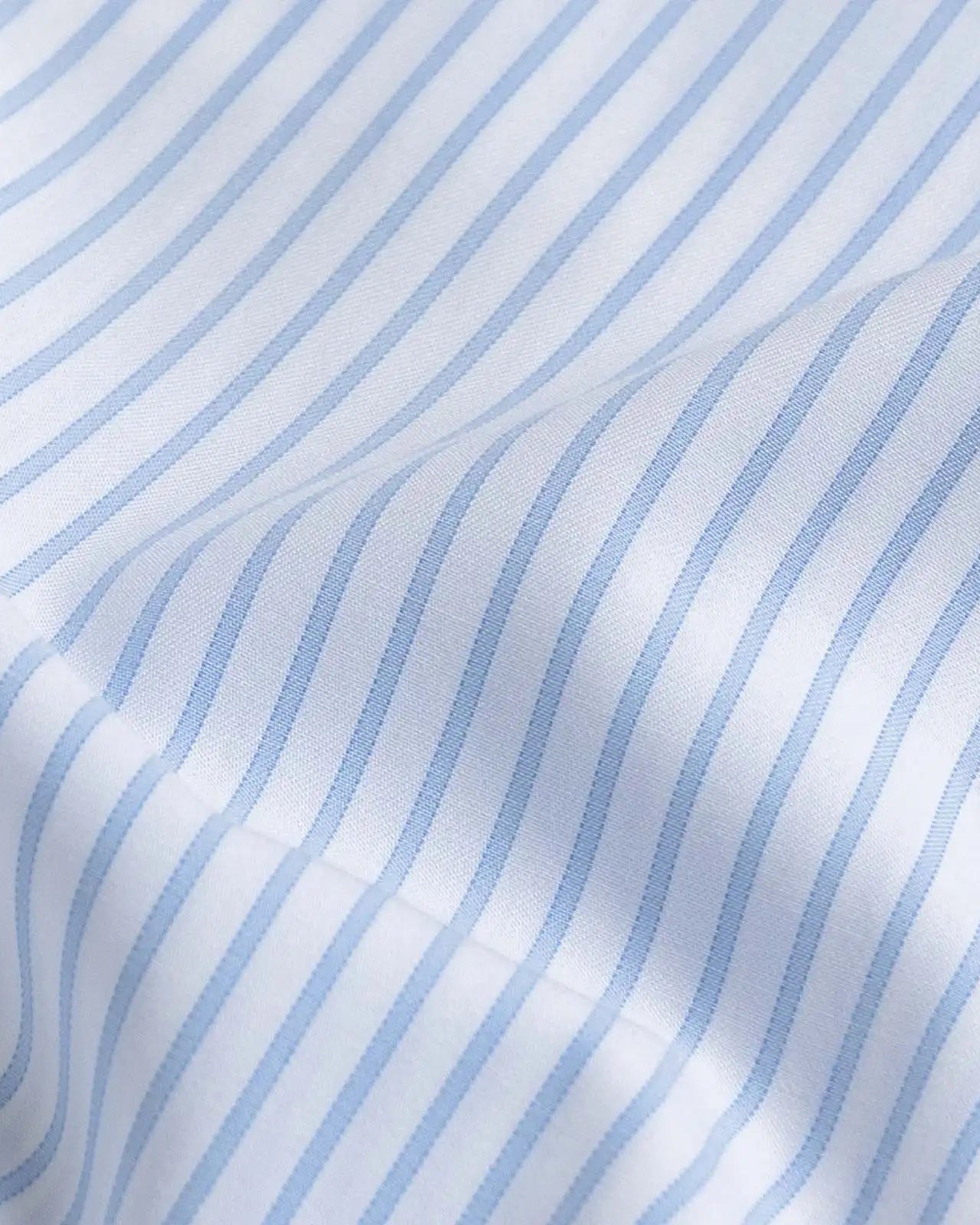 Light blue non-iron stripe fabric detail - Ledbury Tindley Stripe dress shirt