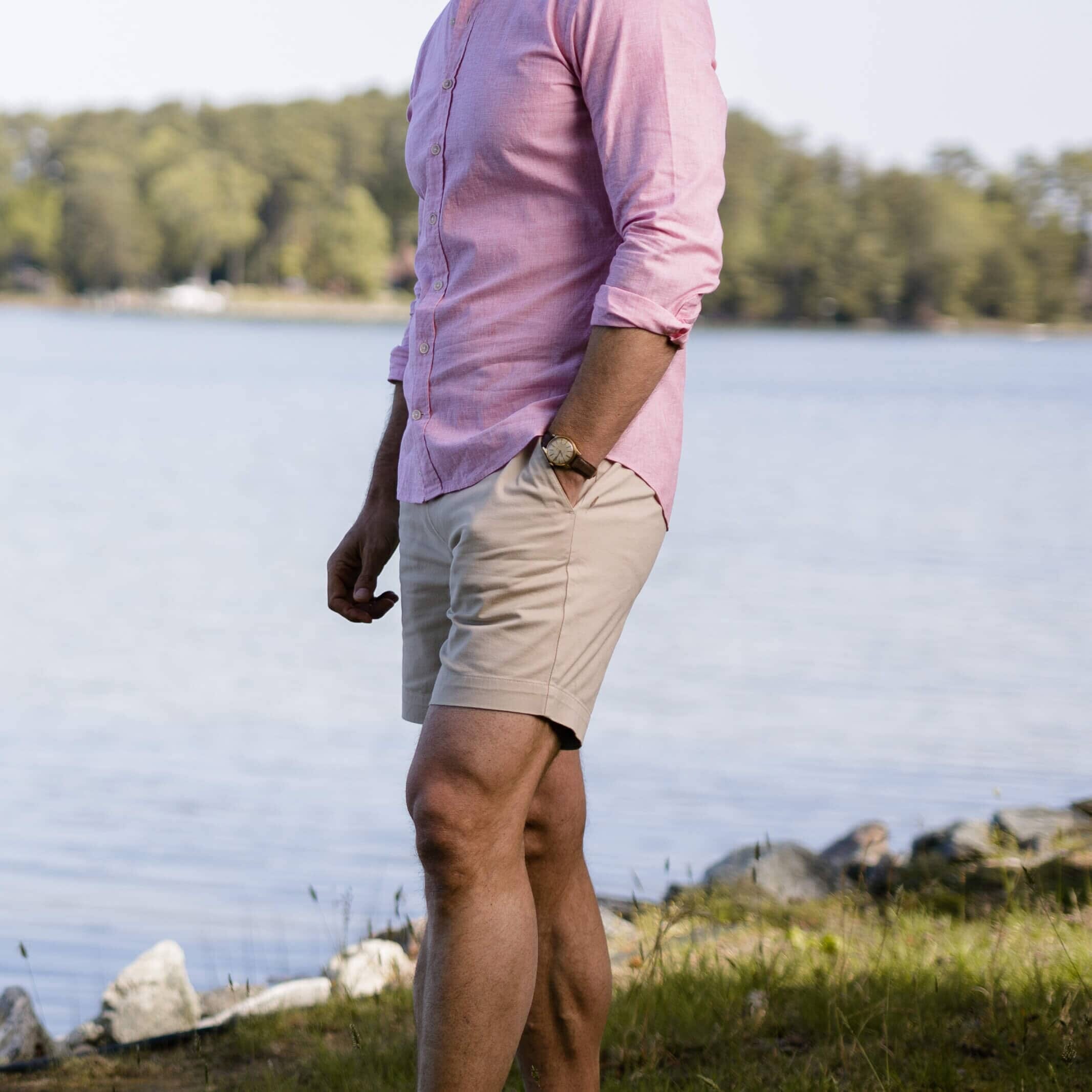 The Navy Richmond Chino Custom Short Custom Short- Ledbury