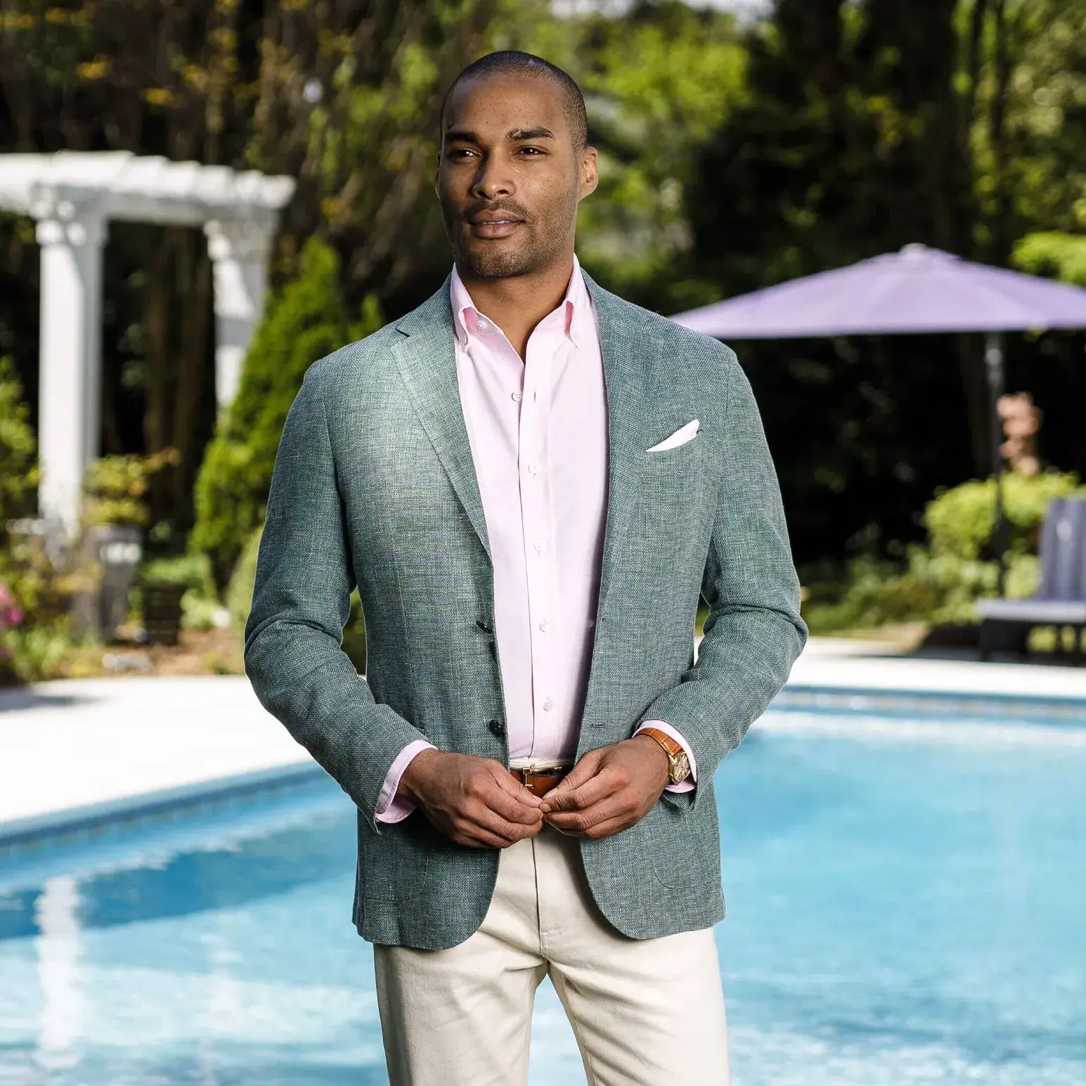 The Pink Mayfield Oxford Custom Shirt Custom Dress Shirt- Ledbury