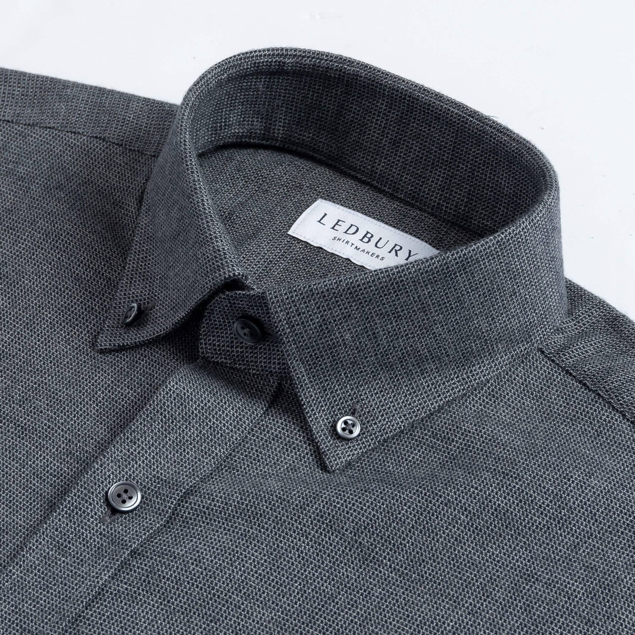 The Charcoal Holmes Flannel Casual Shirt Casual Shirt- Ledbury