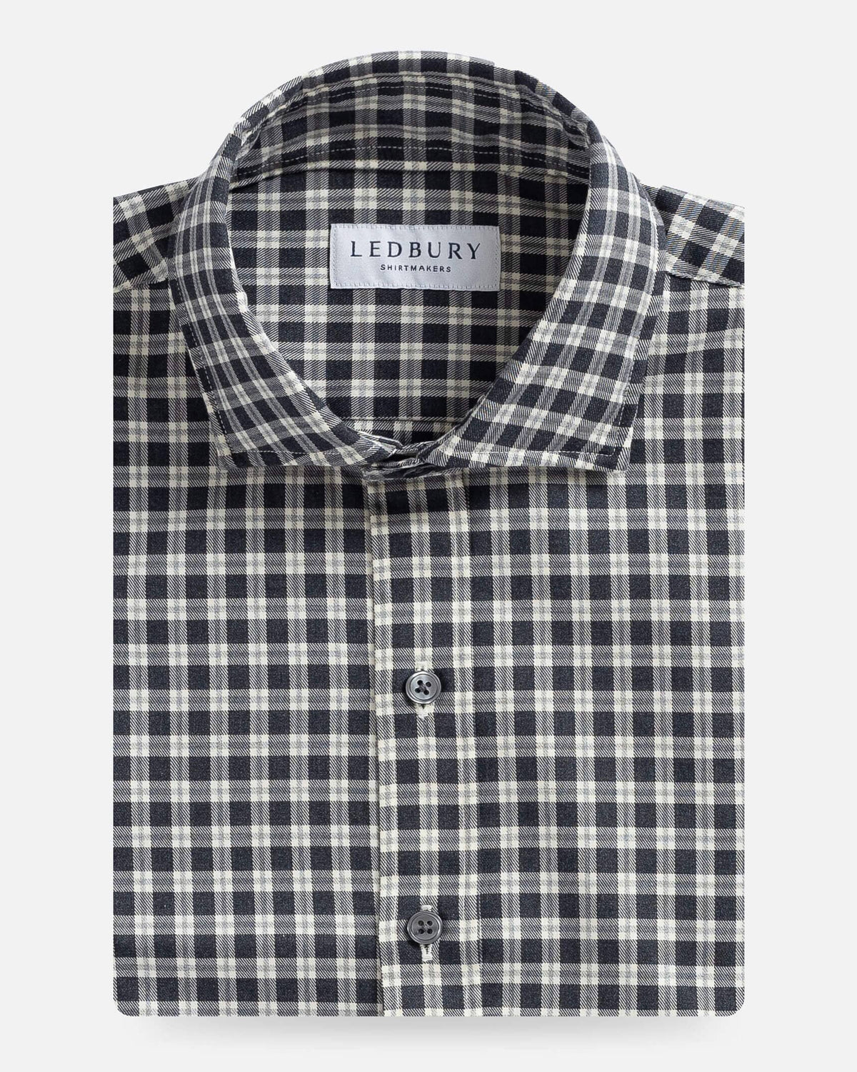 The Charcoal Thomas Mason Hartney Flannel Casual Shirt Casual Shirt- Ledbury
