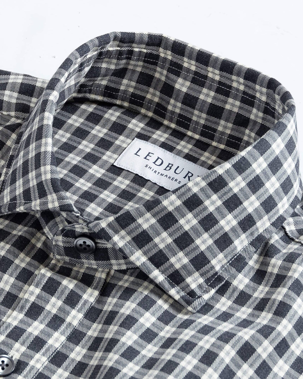 The Charcoal Thomas Mason Hartney Flannel Casual Shirt Casual Shirt- Ledbury