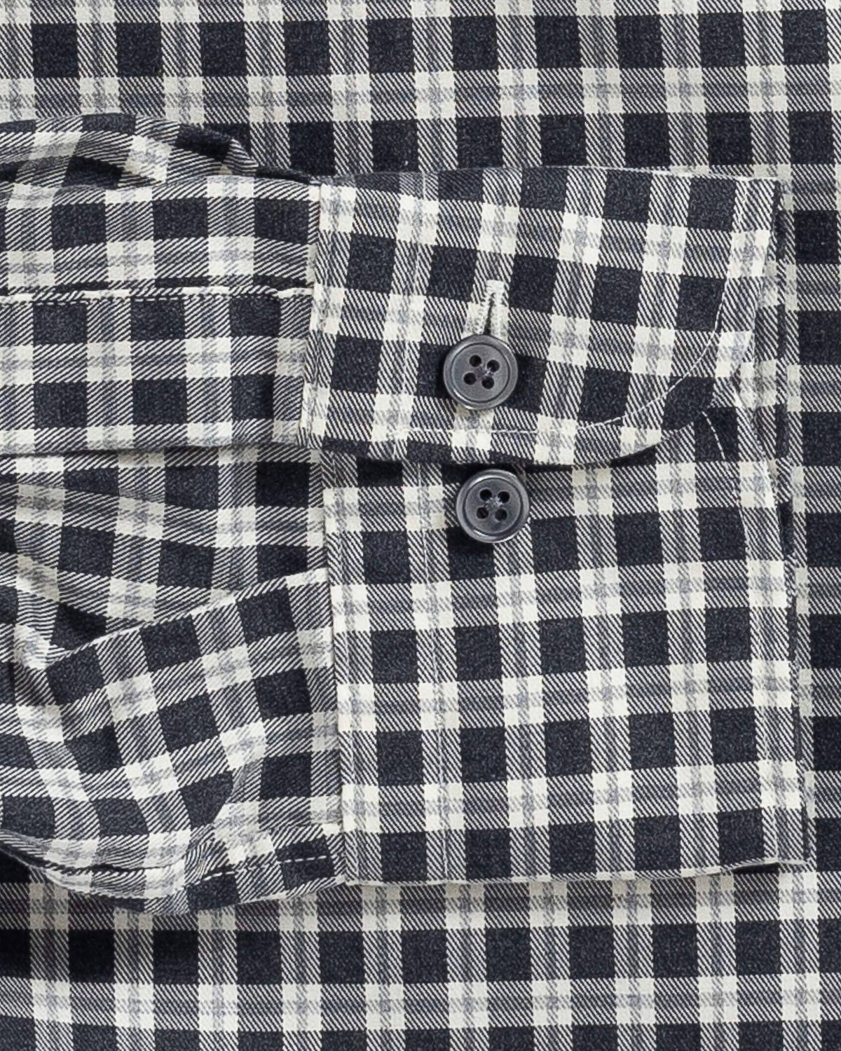 The Charcoal Thomas Mason Hartney Flannel Casual Shirt Casual Shirt- Ledbury