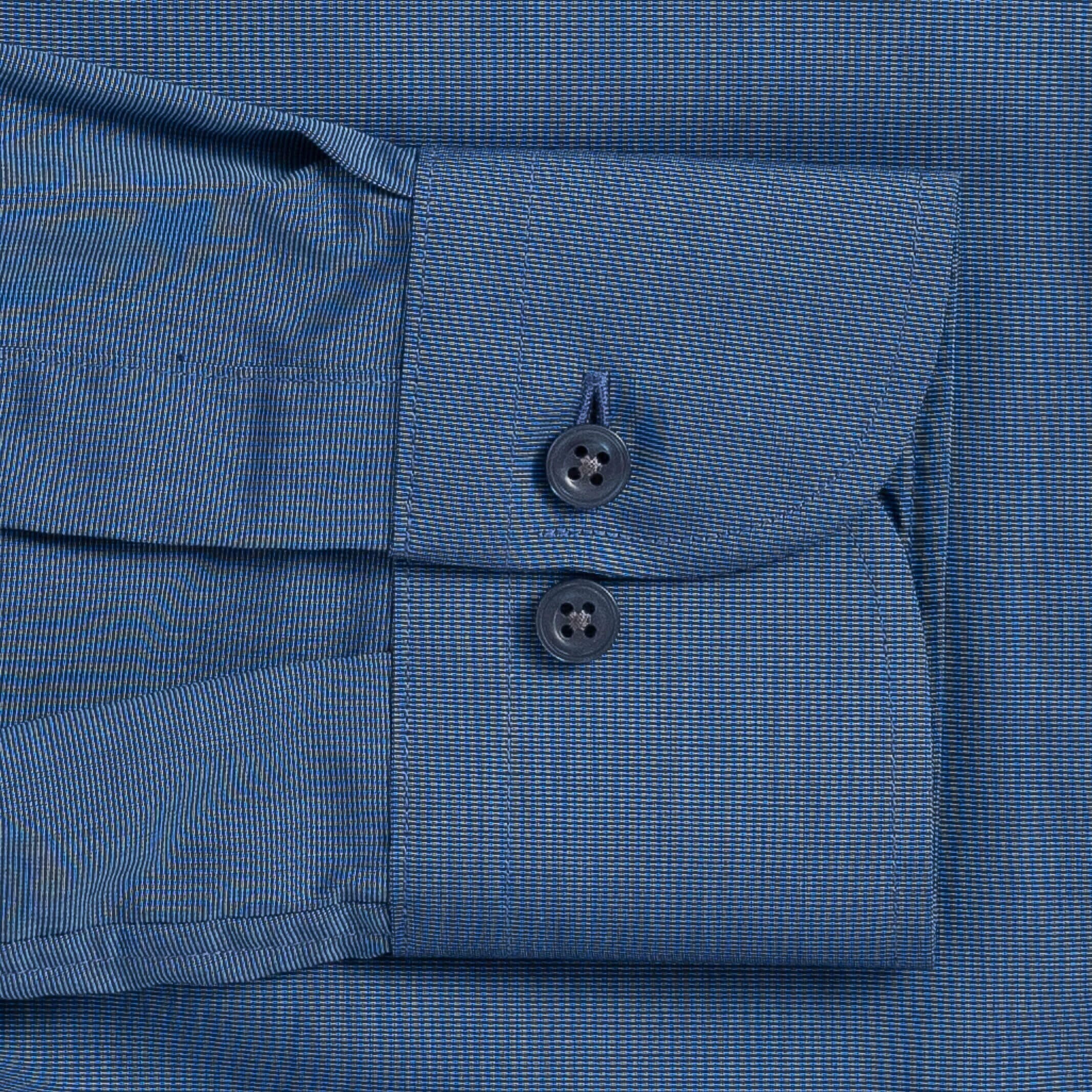 The Dark Blue Pearce End on End Dress Shirt Dress Shirt- Ledbury