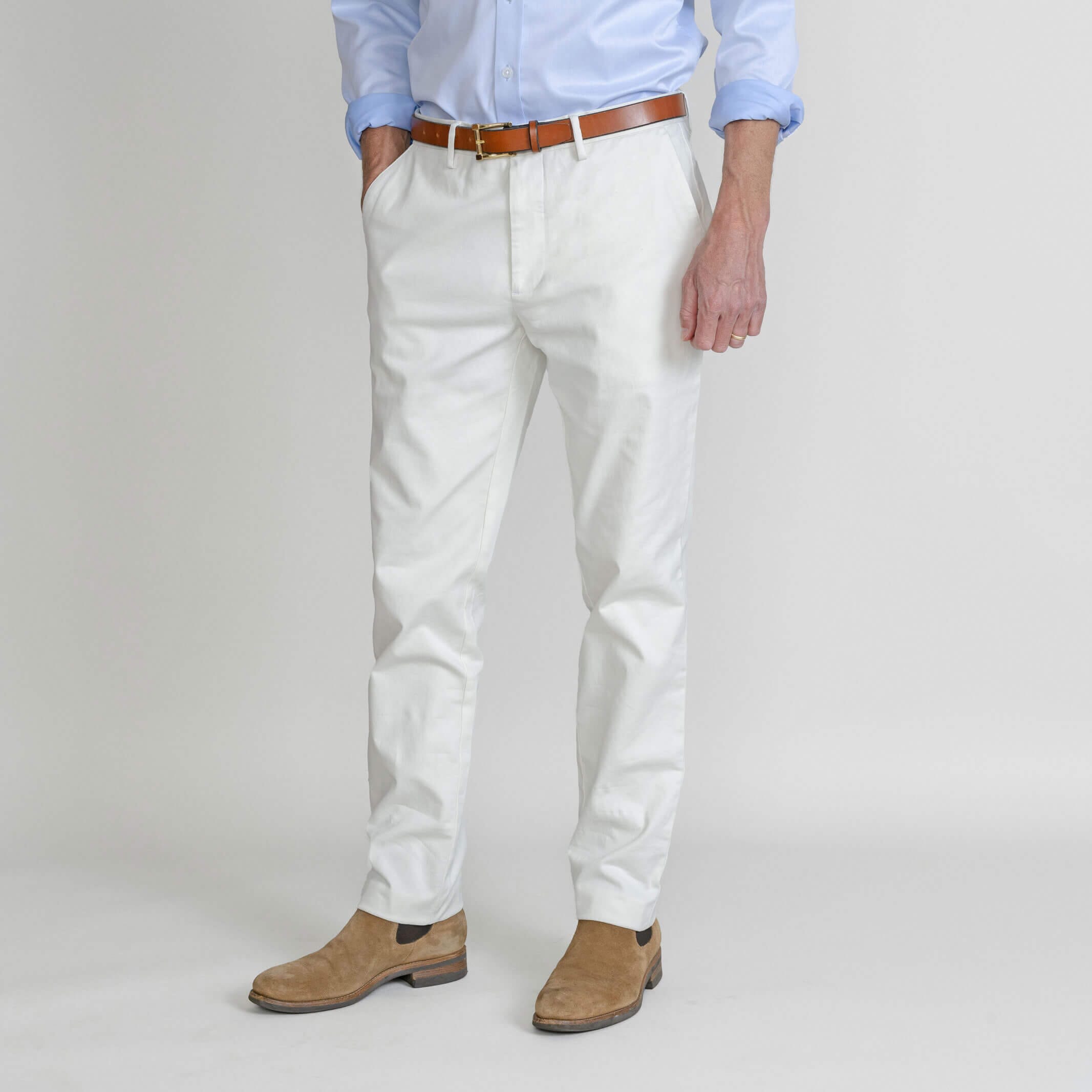 Natural stone chino pants men's Richmond fit - cotton twill custom pant