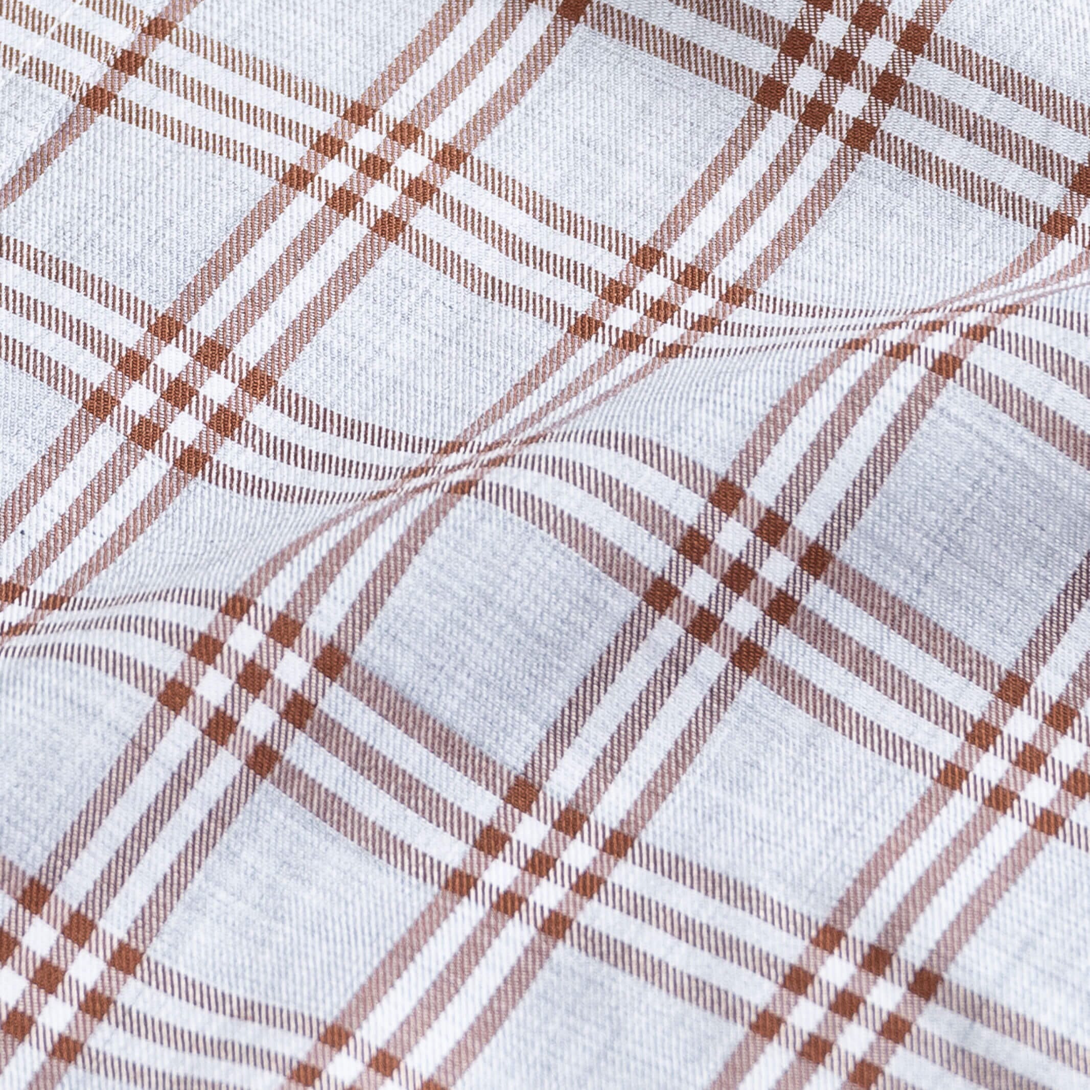 The Rustic Brown 2023 Albini Arnett Plaid Custom Shirt Custom Casual Shirt- Ledbury