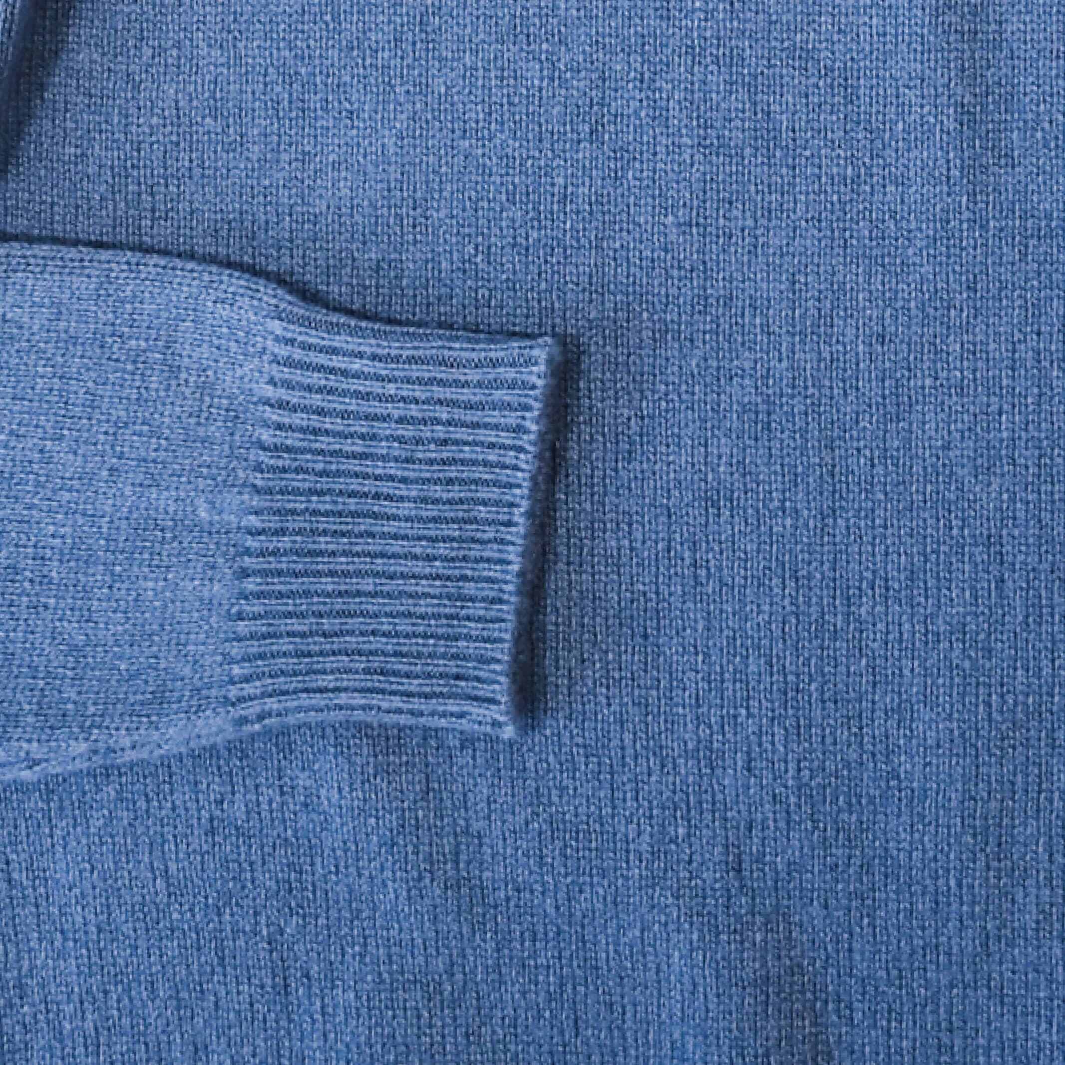 The Slate Blue Ashton Quarter-Zip Sweater Sweater- Ledbury