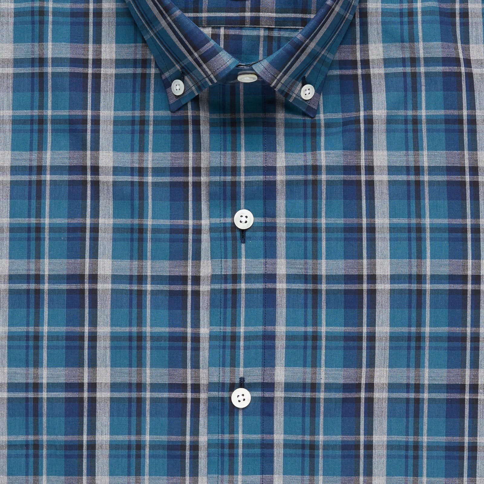 The Dark Blue Lanvale Plaid Casual Shirt Casual Shirt- Ledbury
