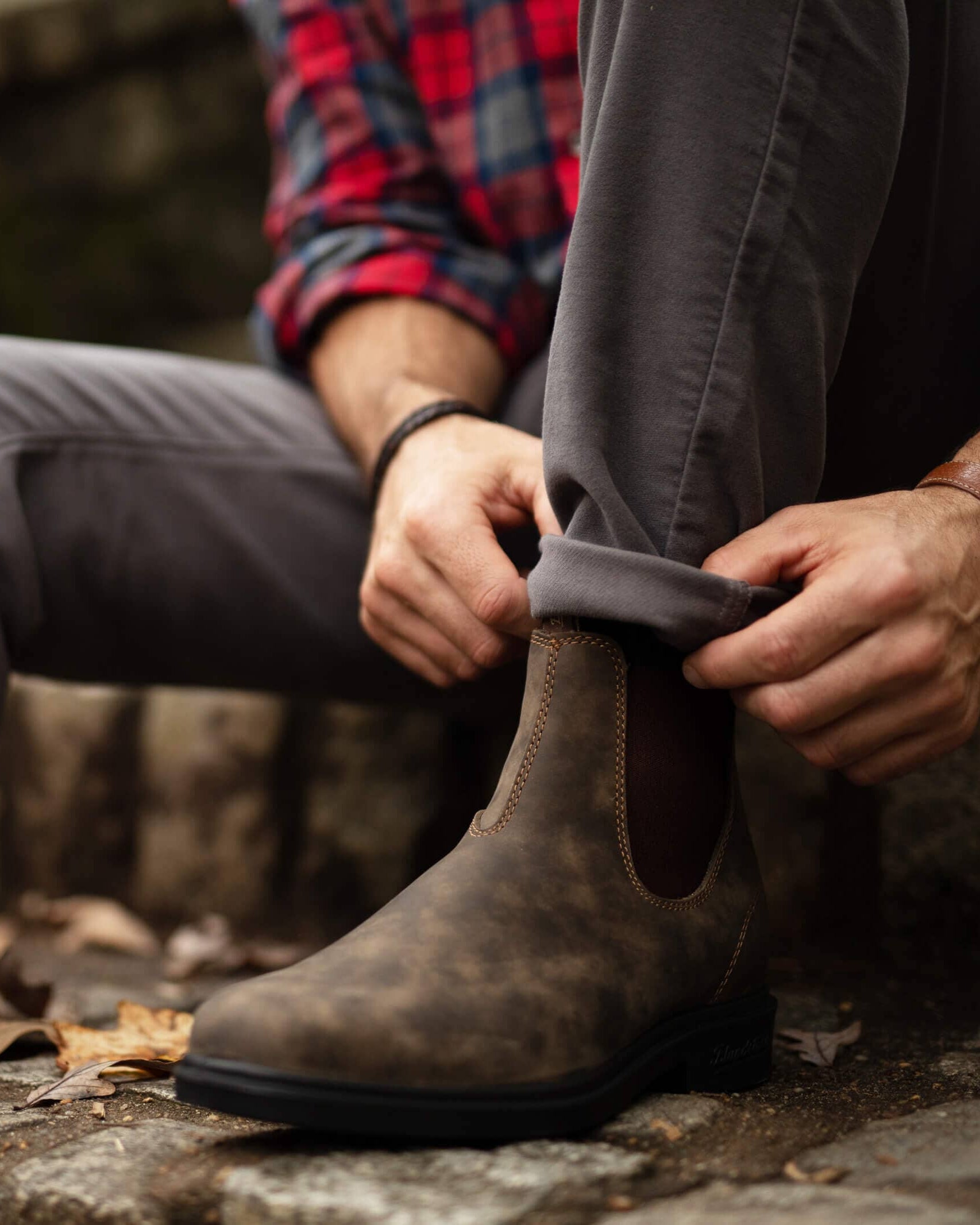 Blundstone Rustic Brown Dress Chelsea Boot Footwear- Ledbury