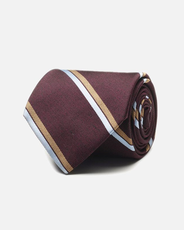 The Currant Rochelle Stripe Tie Tie- Ledbury