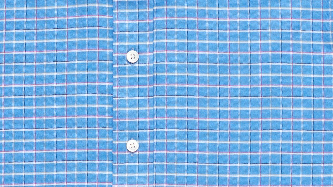 The Blue Herndon Check Casual Shirt Casual Shirt- Ledbury