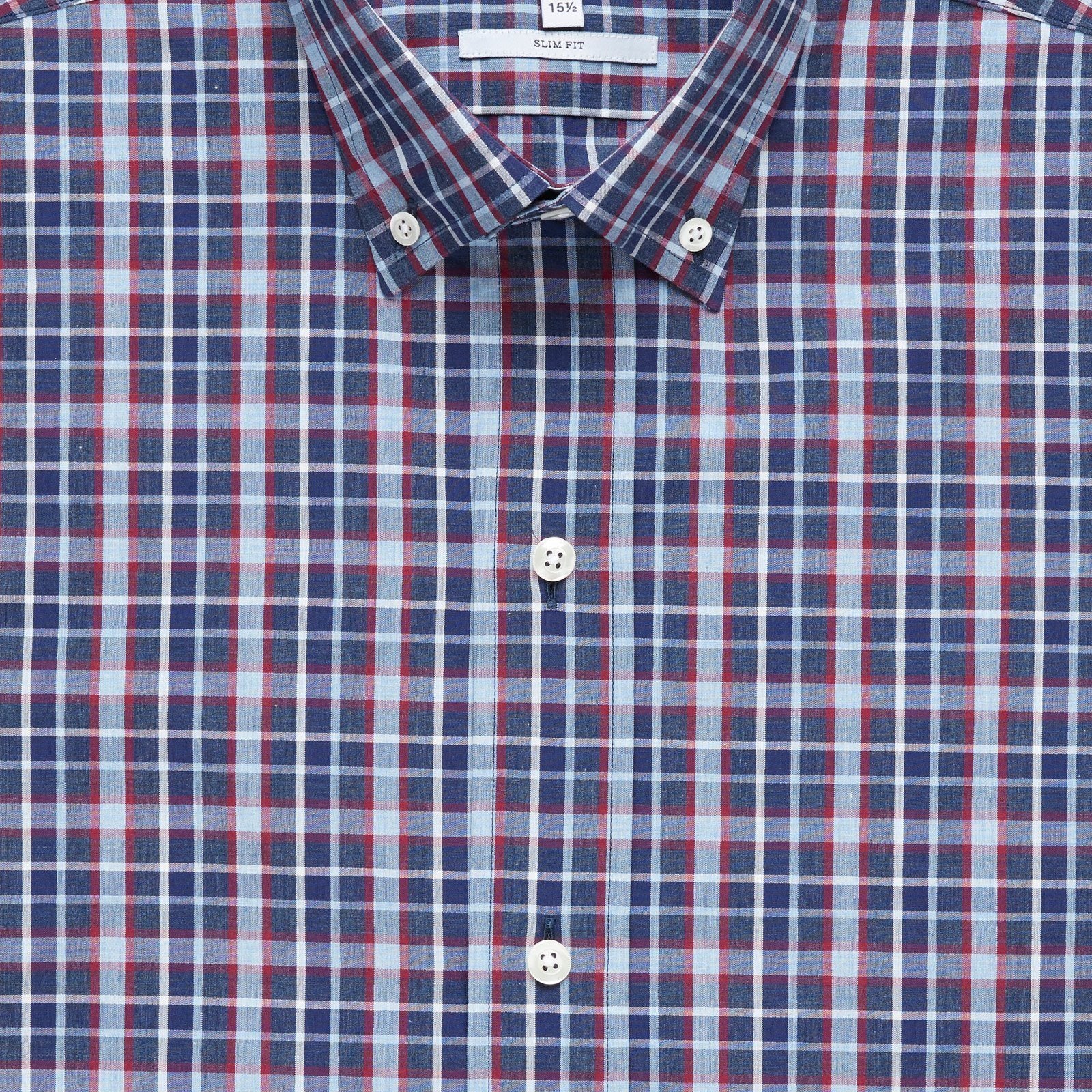 The Airforce Blue Pierce Check Casual Shirt Casual Shirt- Ledbury