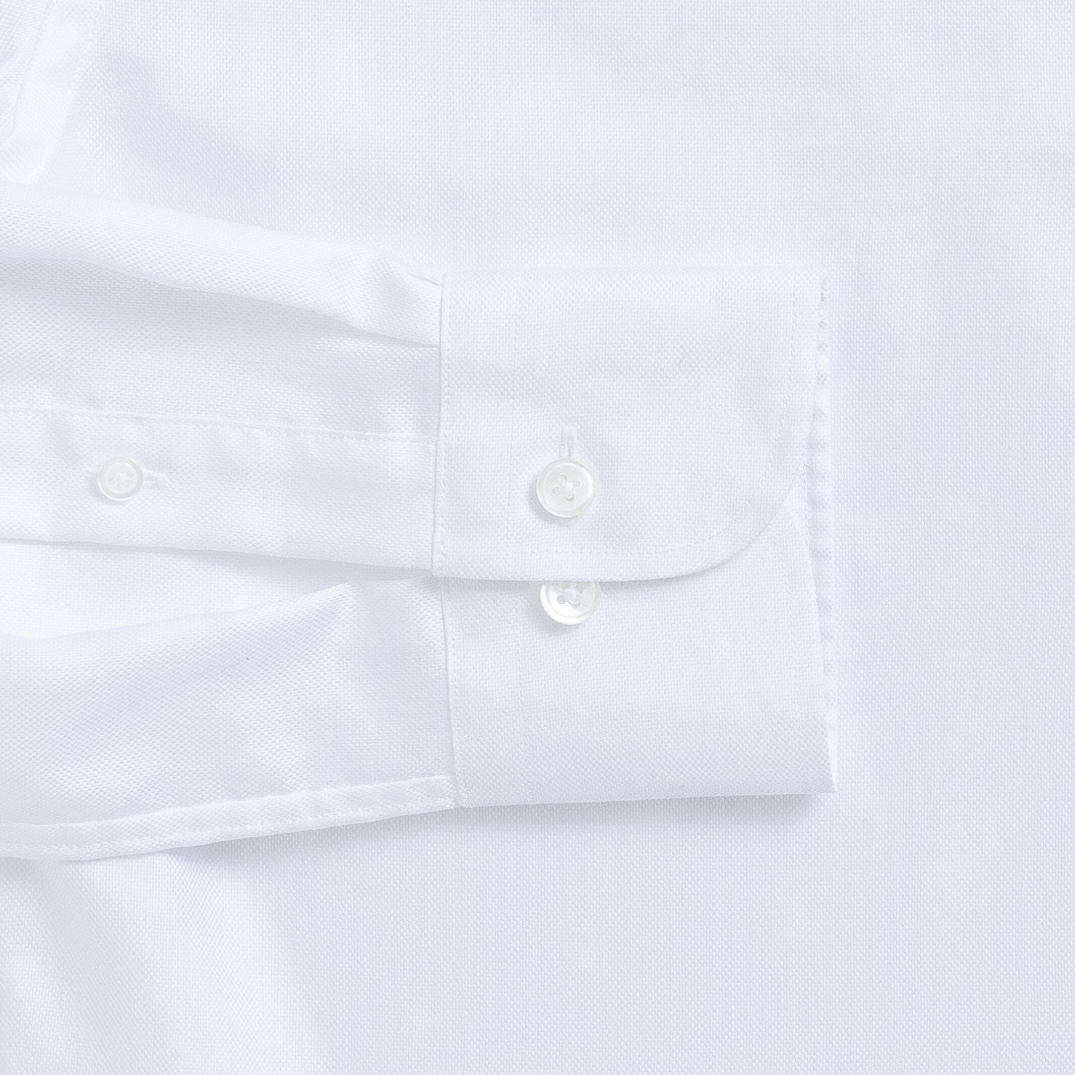 The White George Royal Oxford Custom Shirt Custom Dress Shirt- Ledbury