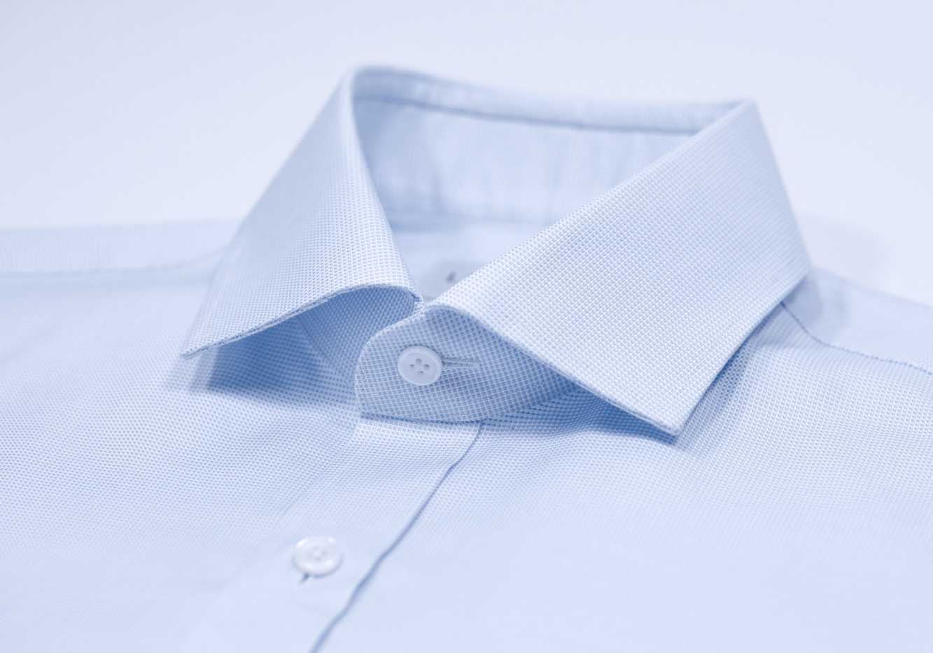 The Light Blue Pelton Royal Oxford Custom Shirt Custom Dress Shirt- Ledbury