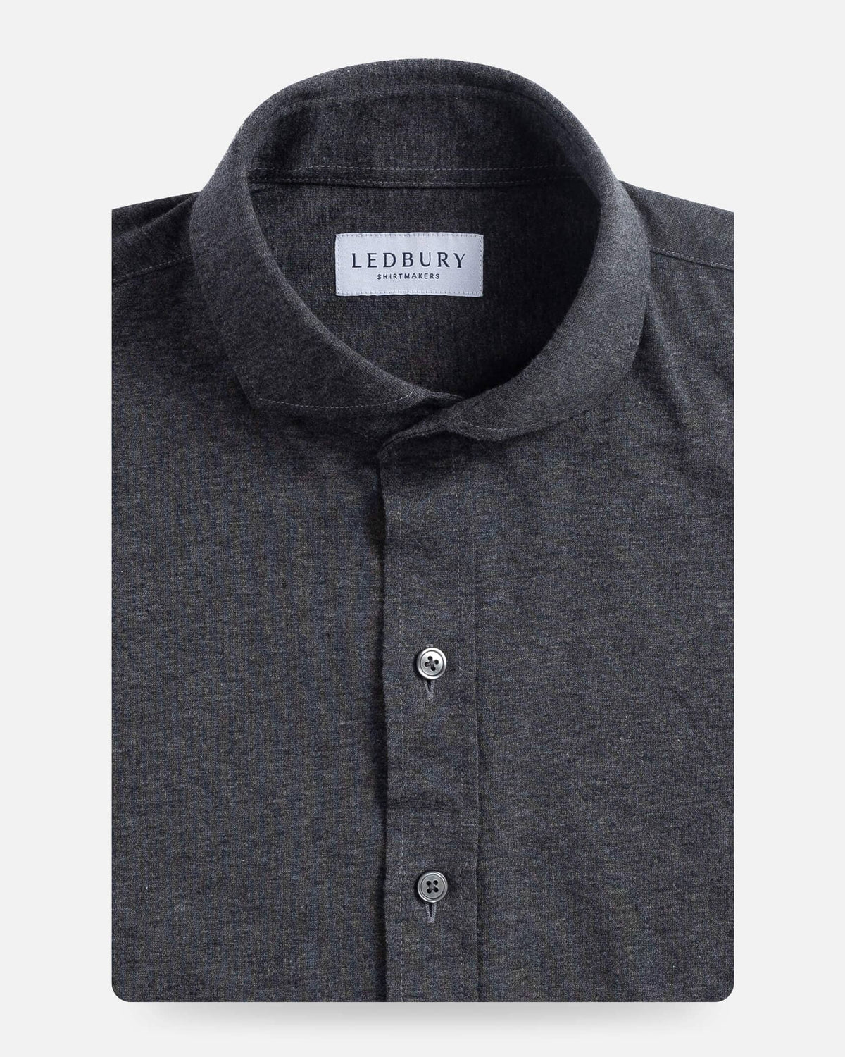 The Charcoal Heather Renton Brushed Jersey Custom Shirt Custom Casual Shirt- Ledbury