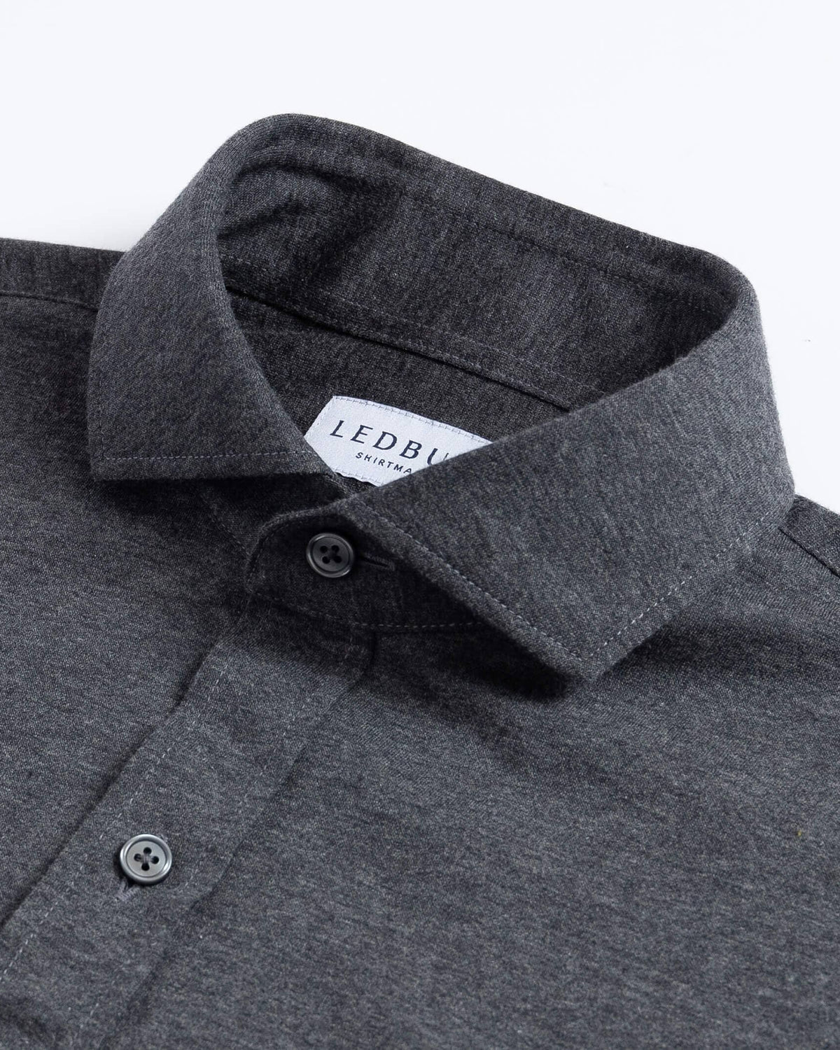 The Charcoal Heather Renton Brushed Jersey Custom Shirt Custom Casual Shirt- Ledbury