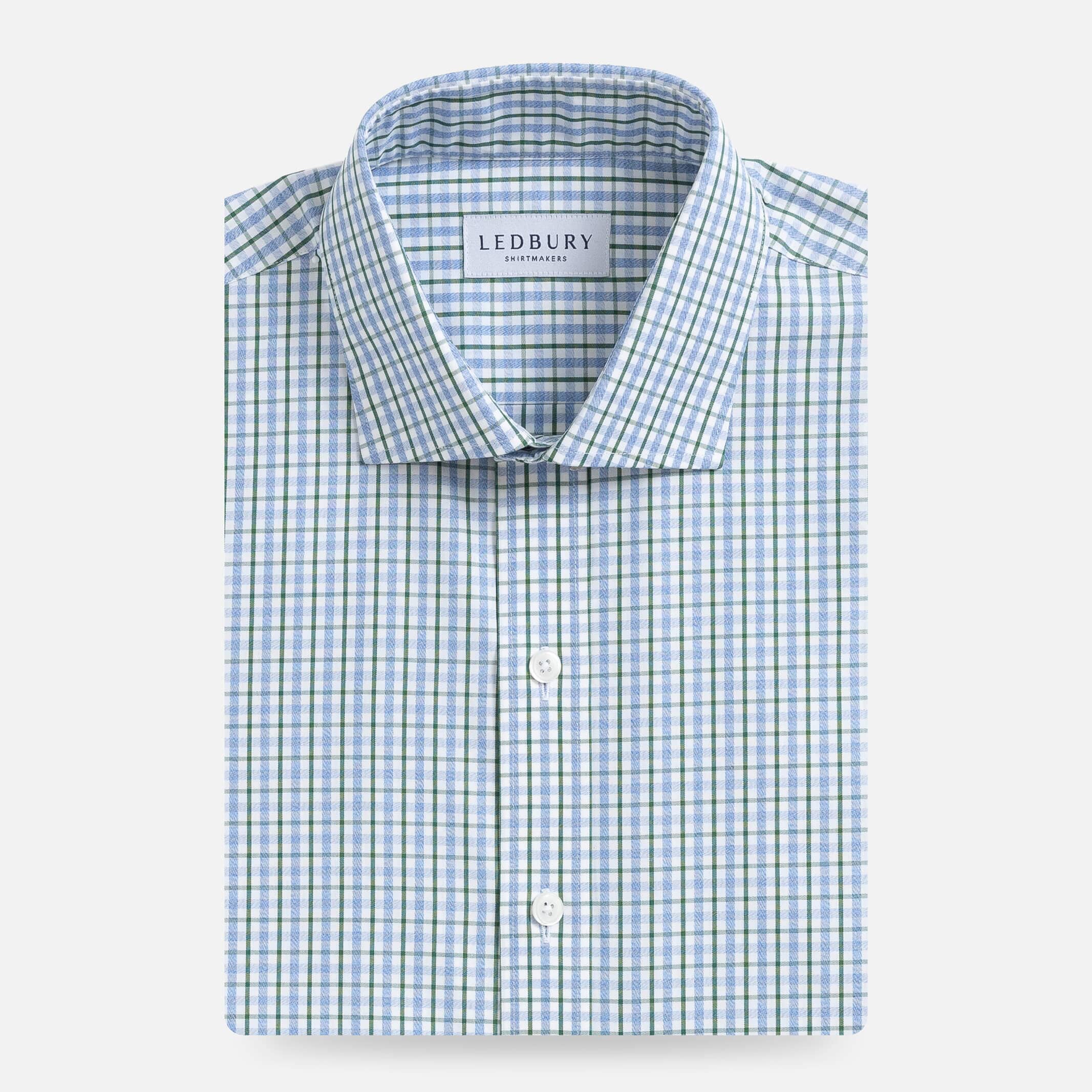The Green Stallard Check Custom Shirt Custom Dress Shirt- Ledbury