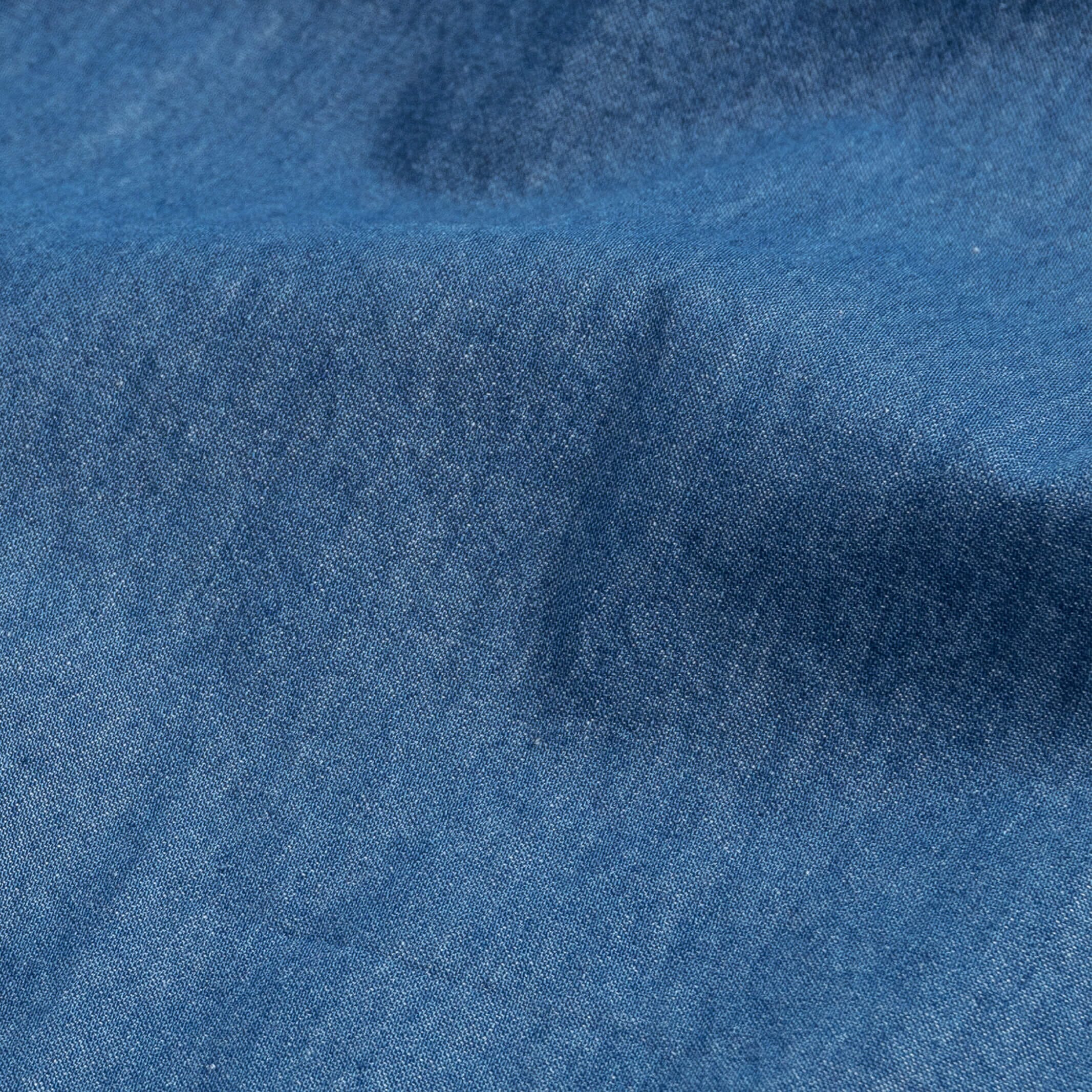 The Denim Blue Charlap Western Custom Shirt Custom Casual Shirt- Ledbury