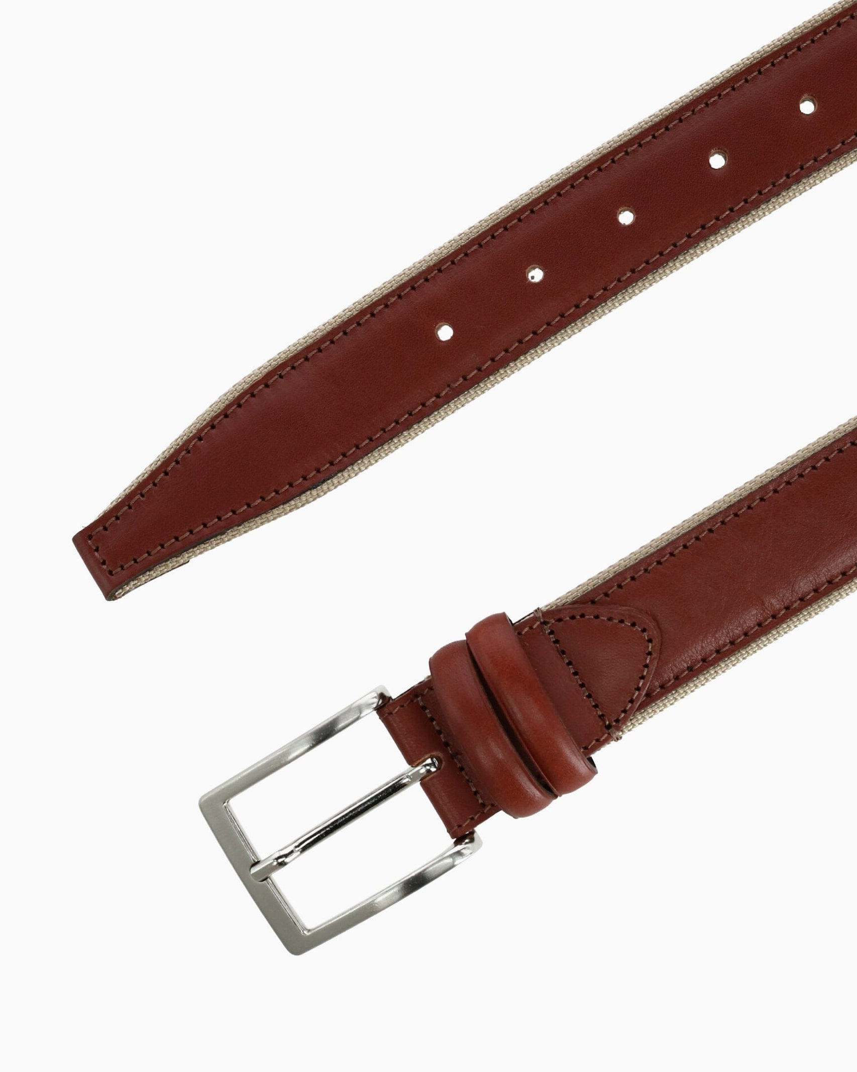 Trafalgar Cognac and Tan Casual Belt Belt- Ledbury