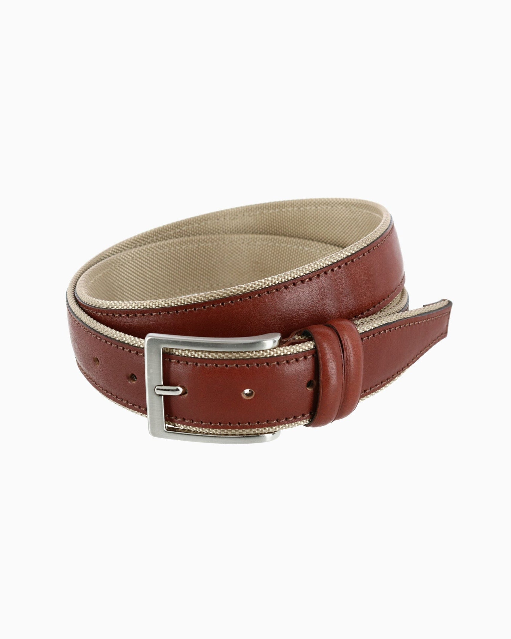 Trafalgar Cognac and Tan Casual Belt Belt- Ledbury