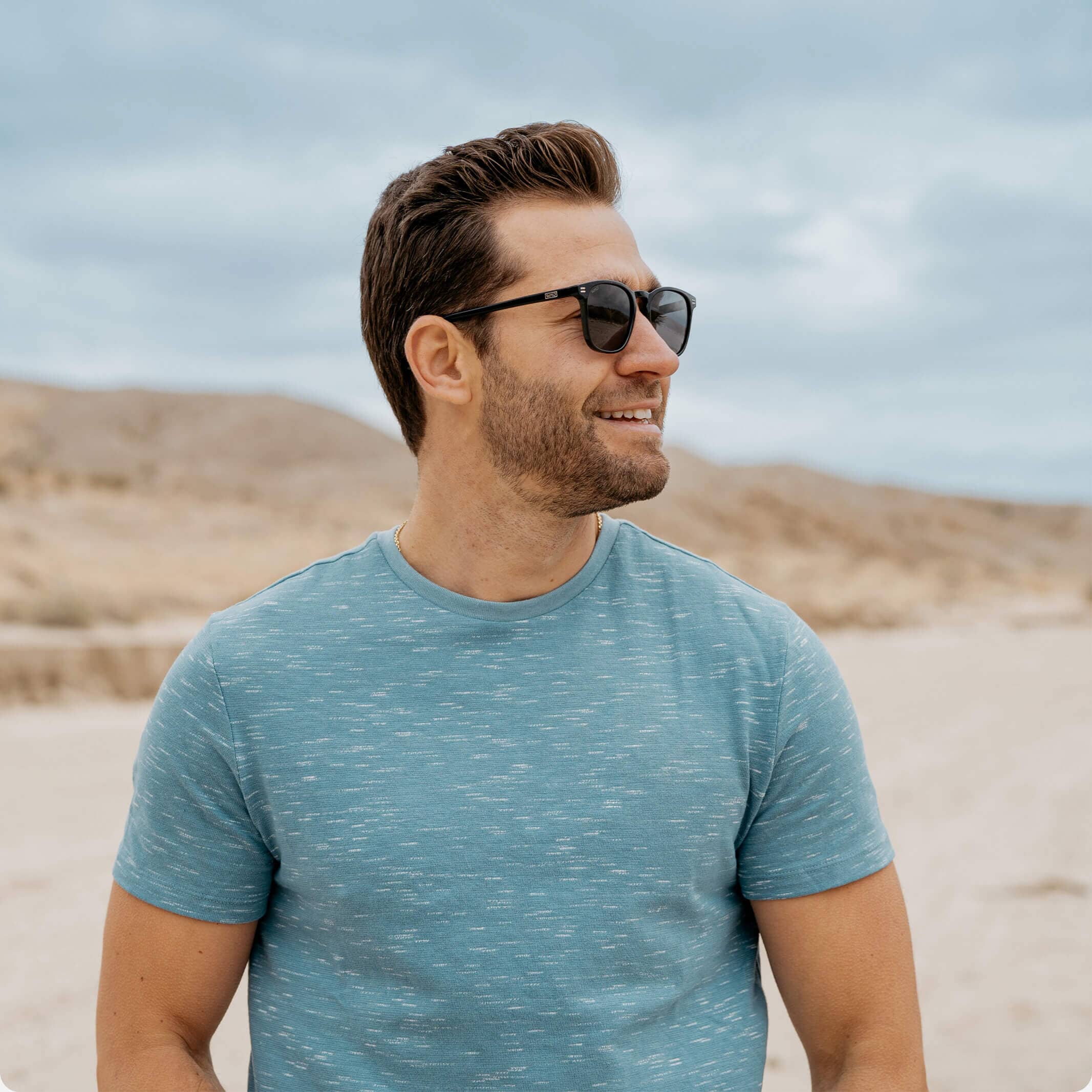 WMP Black Nick Square Sunglasses Sunglasses- Ledbury